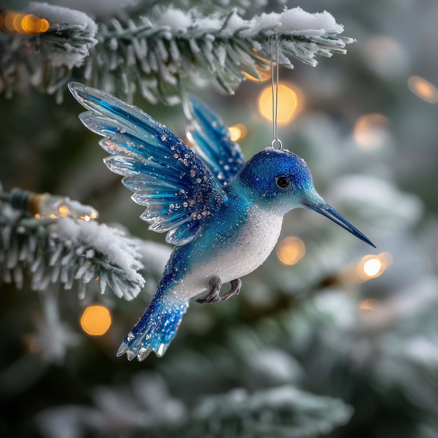 Hummingbird Heaven Christmas Mica Ornament GFSPHD106