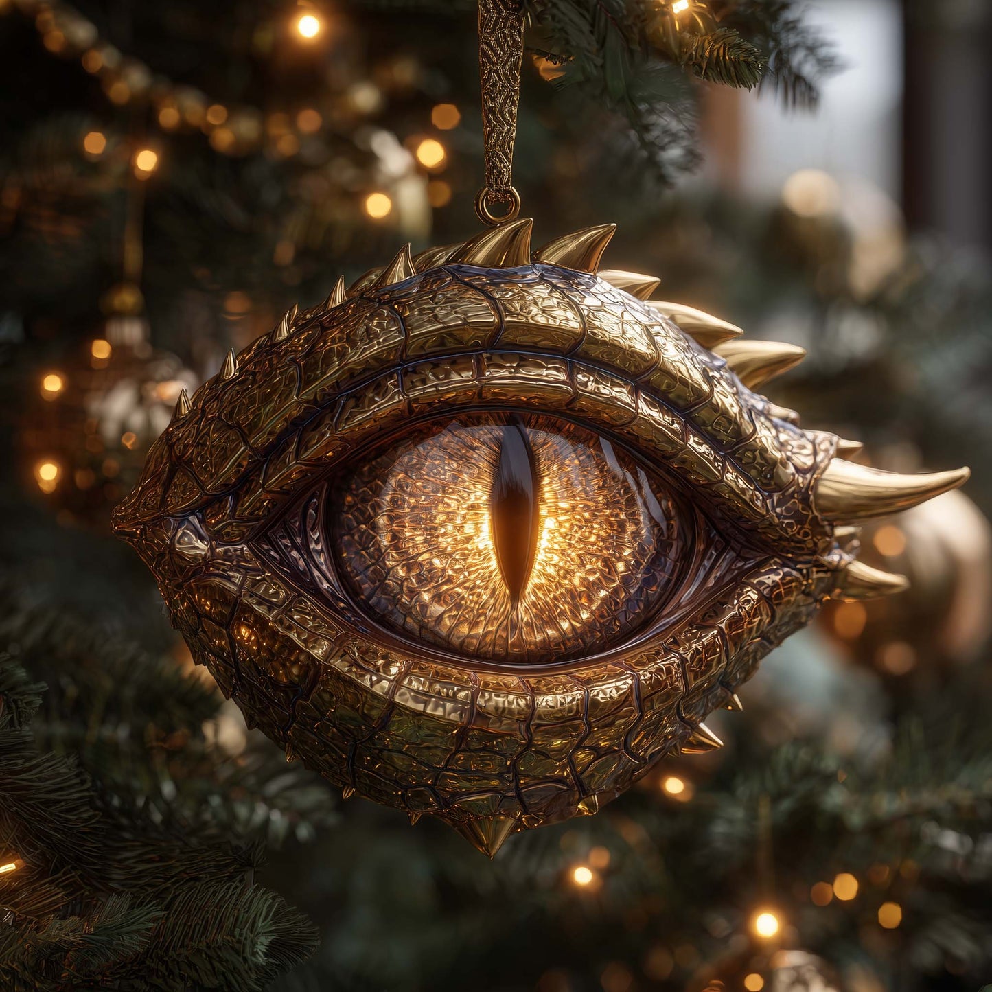 Mystic Dragon Eye Christmas Mica Ornament GFSPHD135