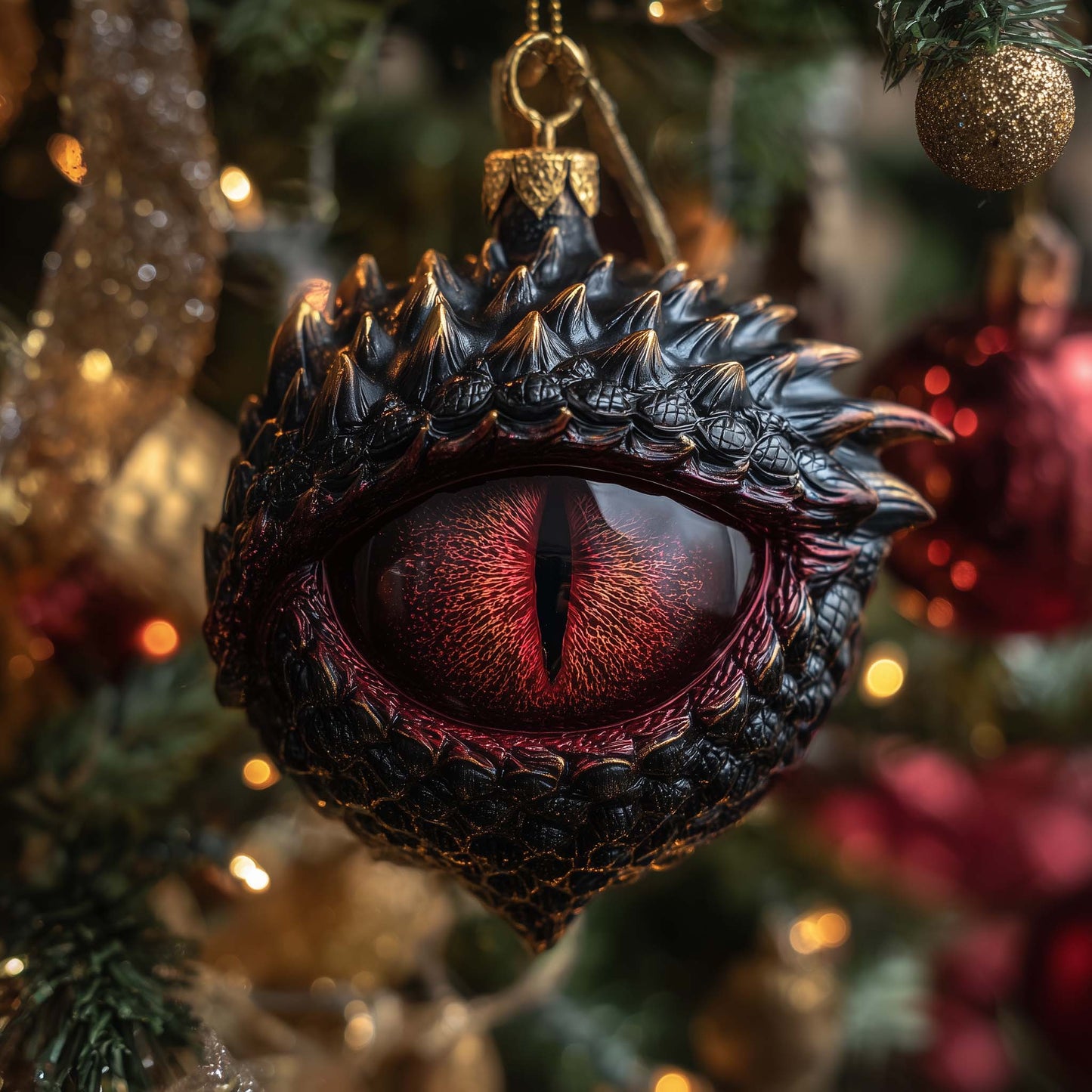 Mystic Dragon Eye Christmas Mica Ornament GFSPHD137