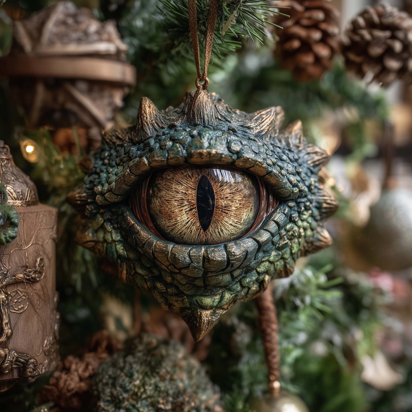 Mystic Dragon Eye Christmas Mica Ornament GFSPHD138