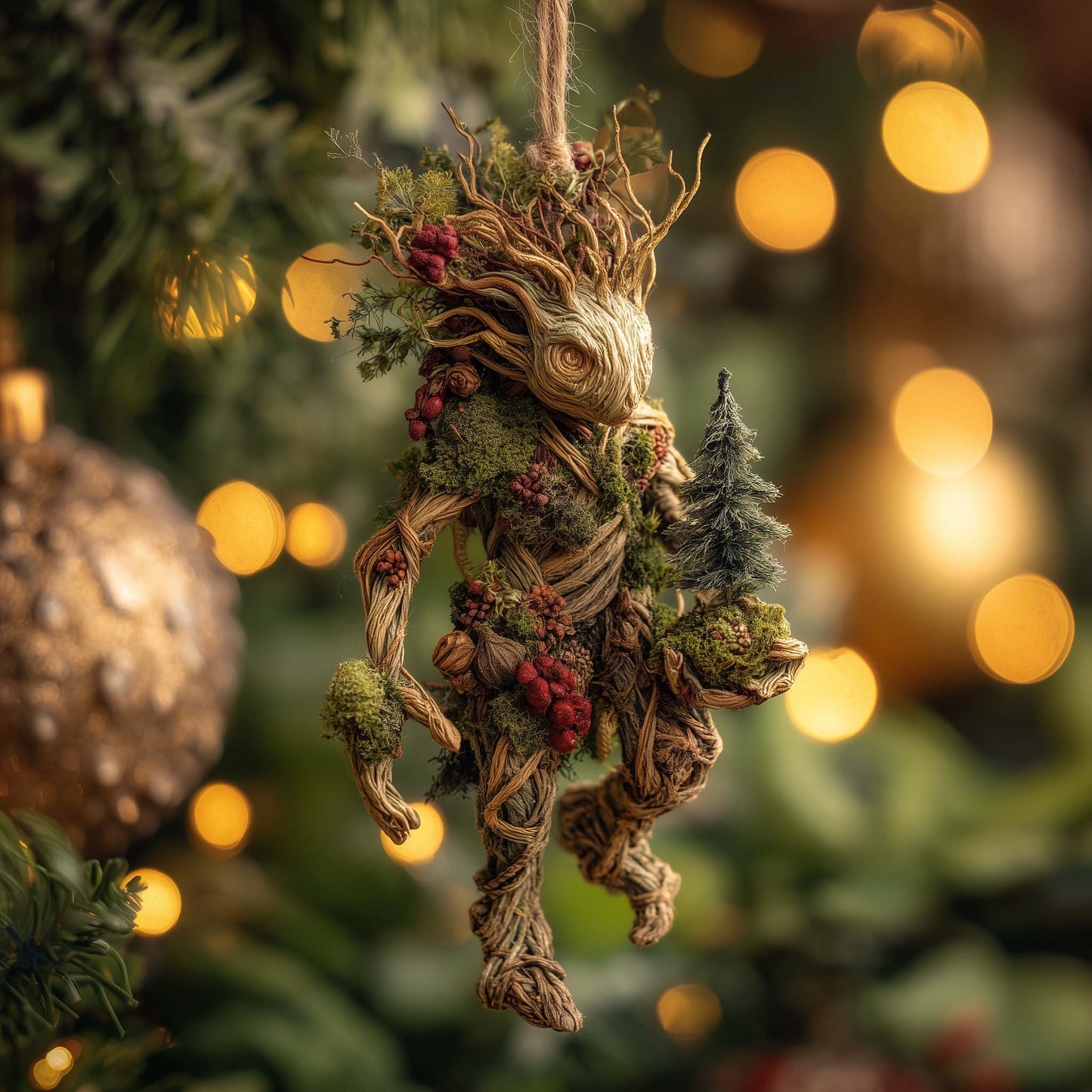 Woodland Guardian Christmas Mica Ornament GFSPHD29