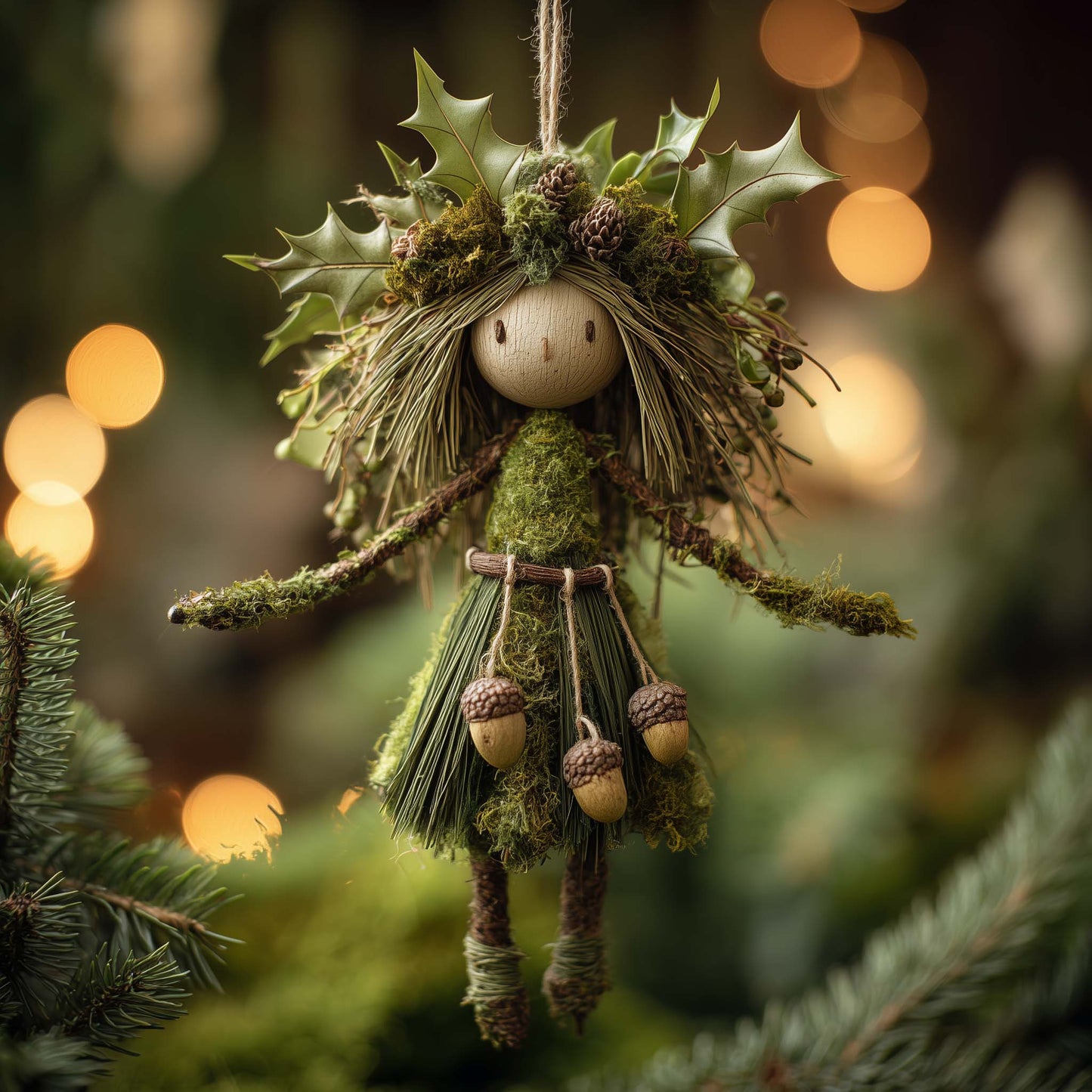 Woodland Guardian Christmas Mica Ornament GFSPHD30