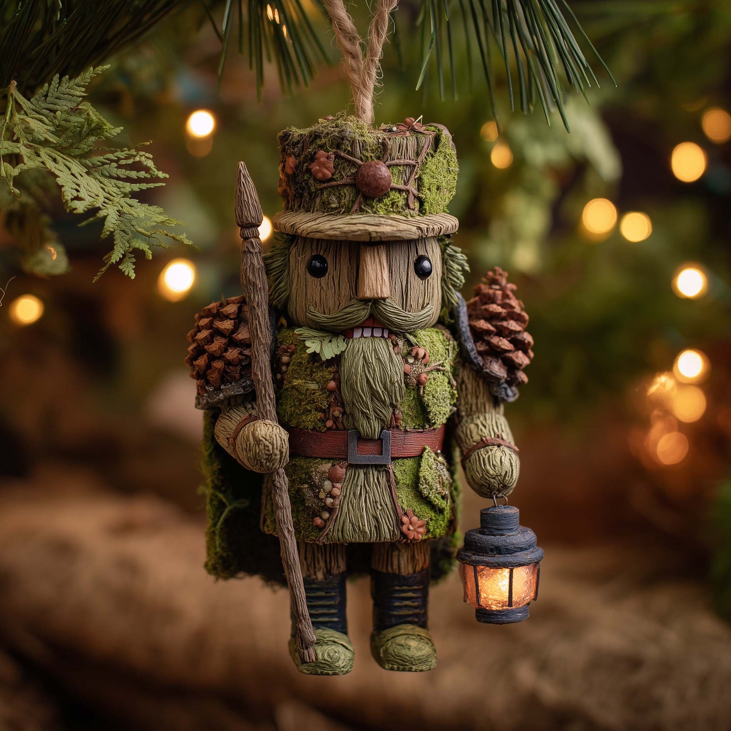 Woodland Nutcracker Christmas Mica Ornament GFSPHD42