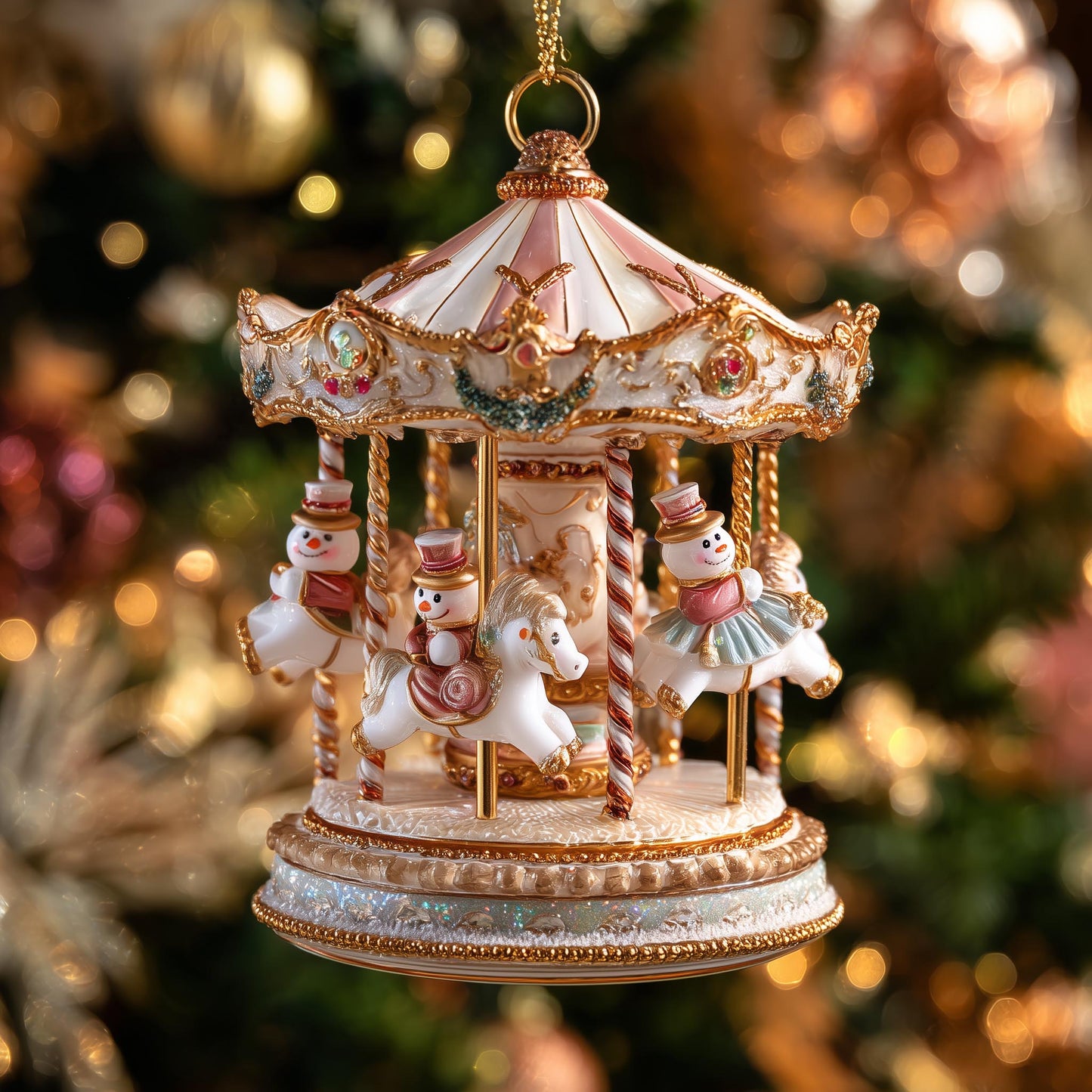 Snowman Christmas Mica Ornament GFSPMA02