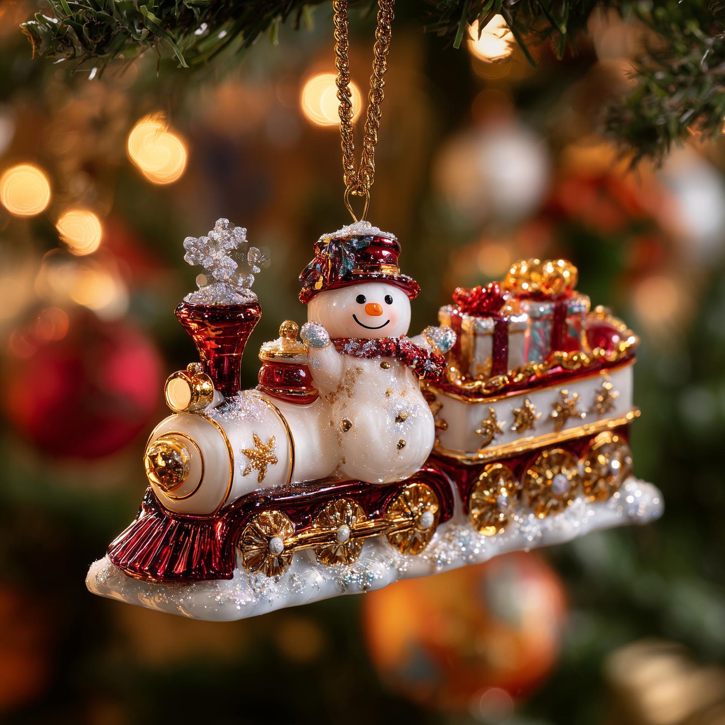 Snowman Christmas Mica Ornament GFSPMA06