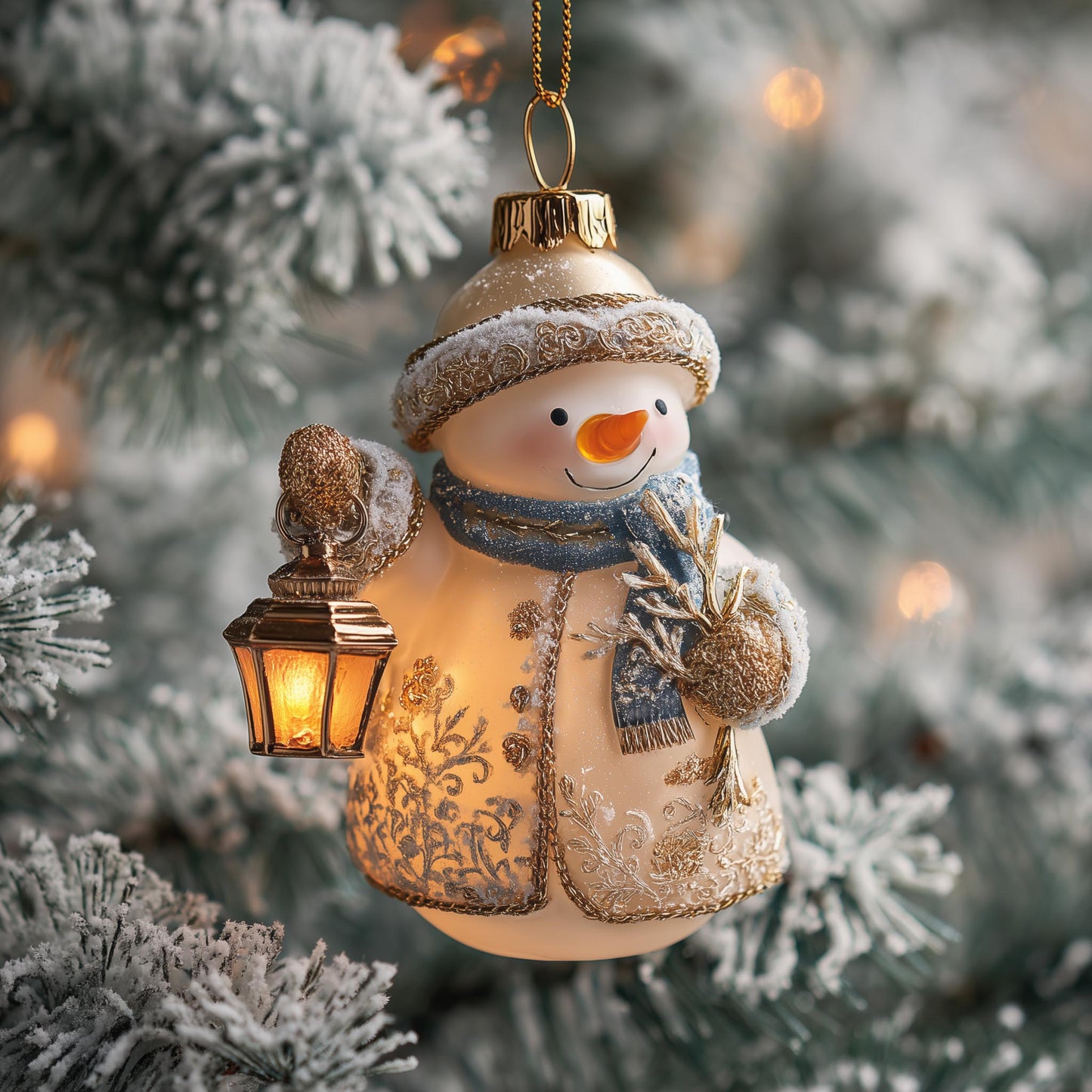 Snowman Christmas Mica Ornament GFSPMA07