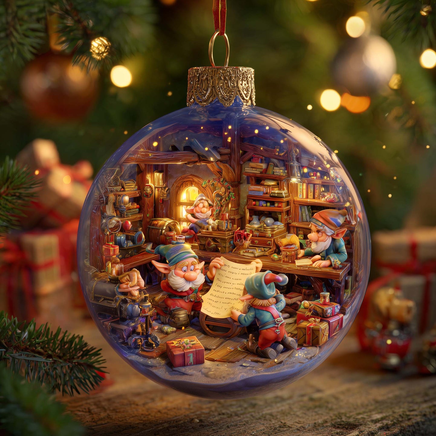 Mini Stories Christmas Mica Ornament GFSPMA122