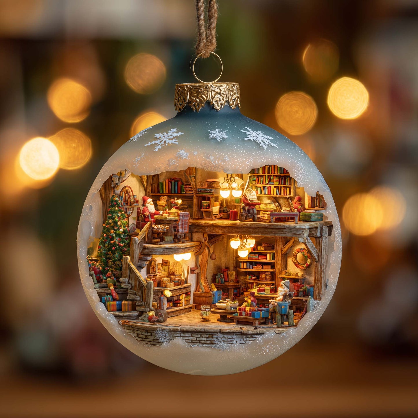 Mini Stories Christmas Mica Ornament GFSPMA125