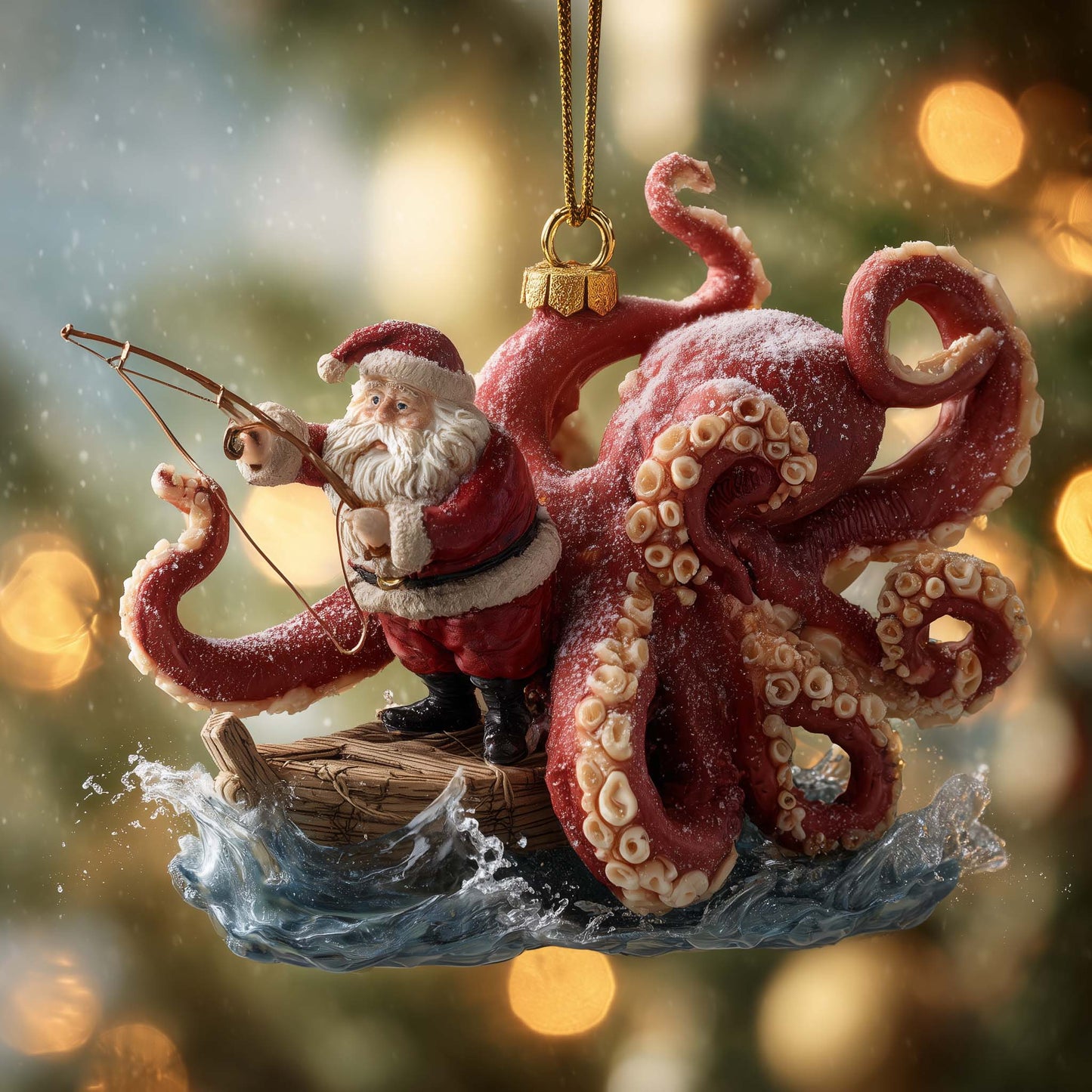 Fishing Delights Christmas Mica Ornament GFSPMA83