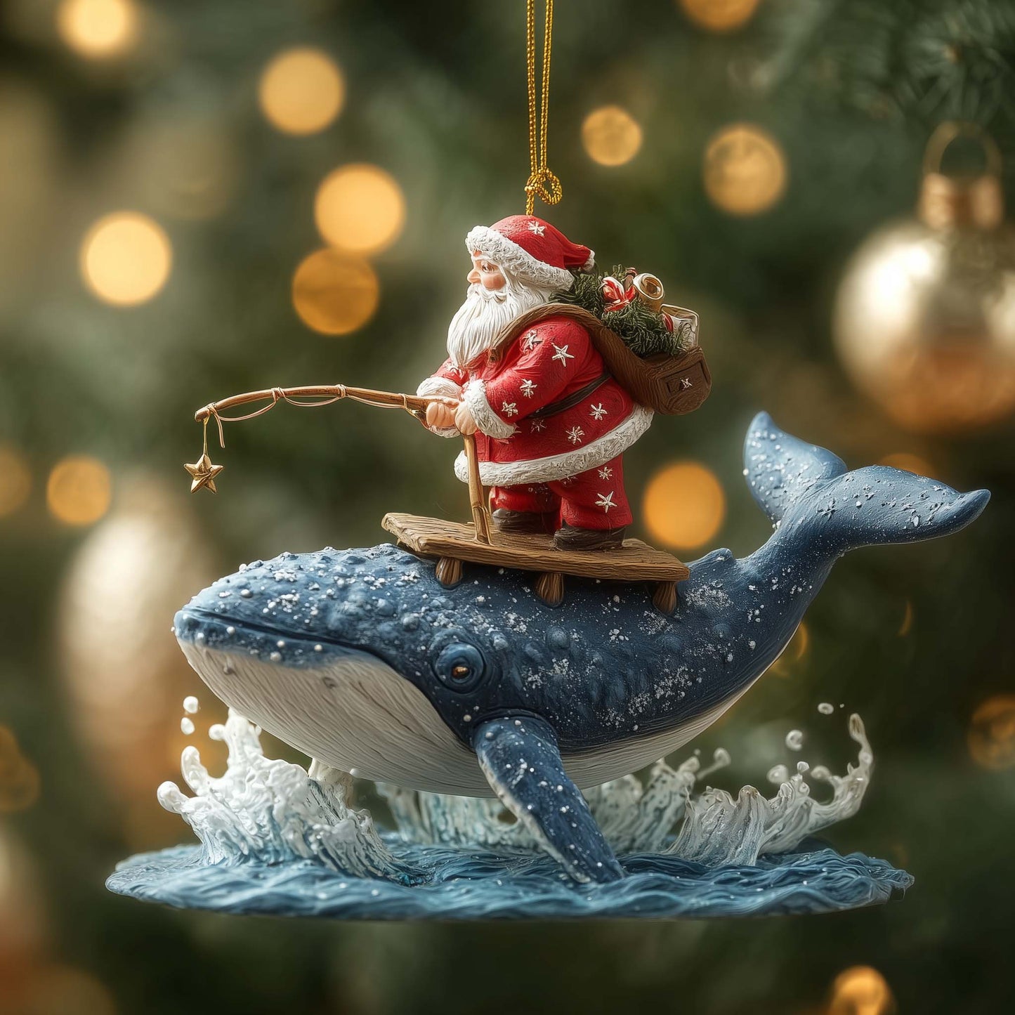 Fishing Delights Christmas Mica Ornament GFSPMA87