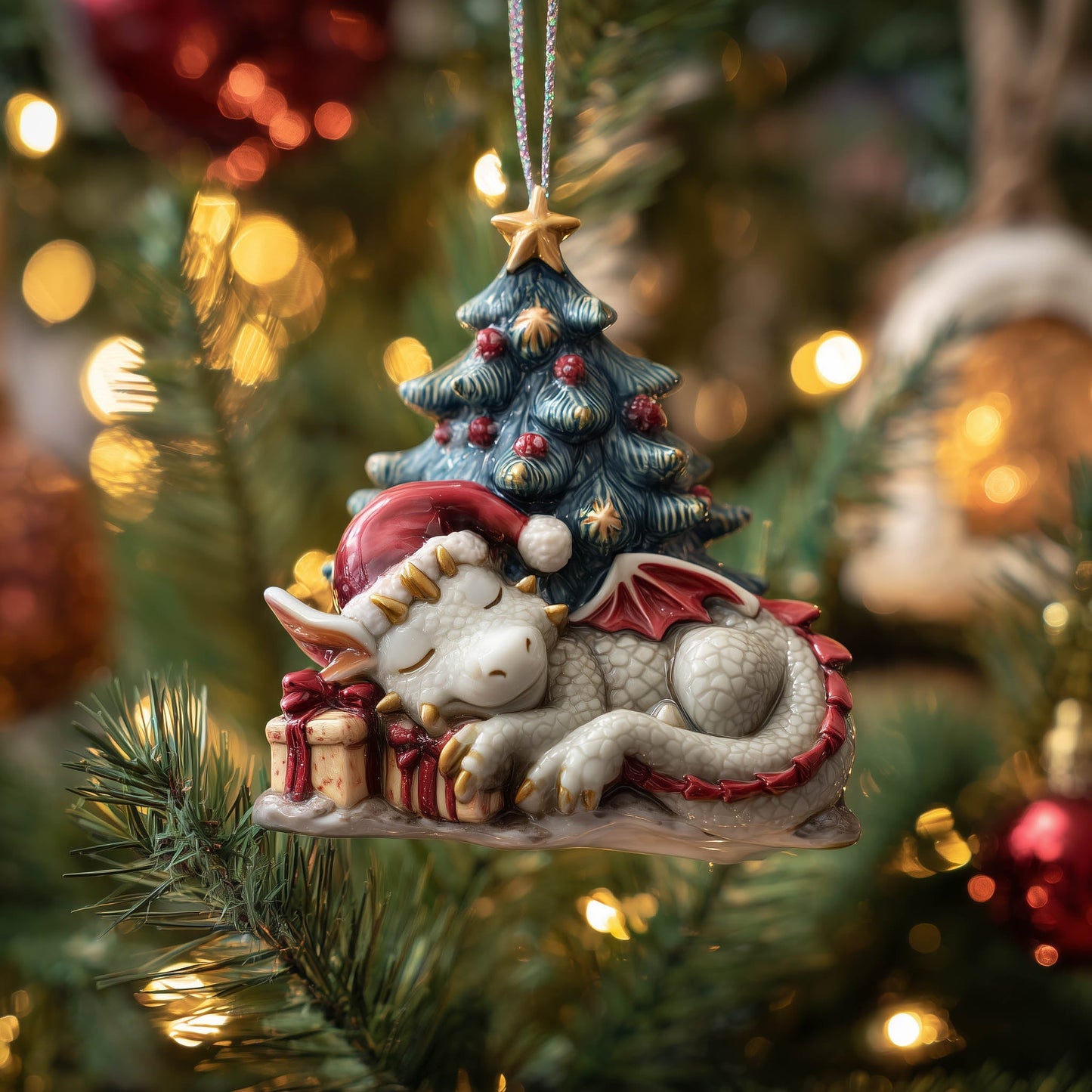 Yuletide Guardian Christmas Mica Ornament GFSPNT129