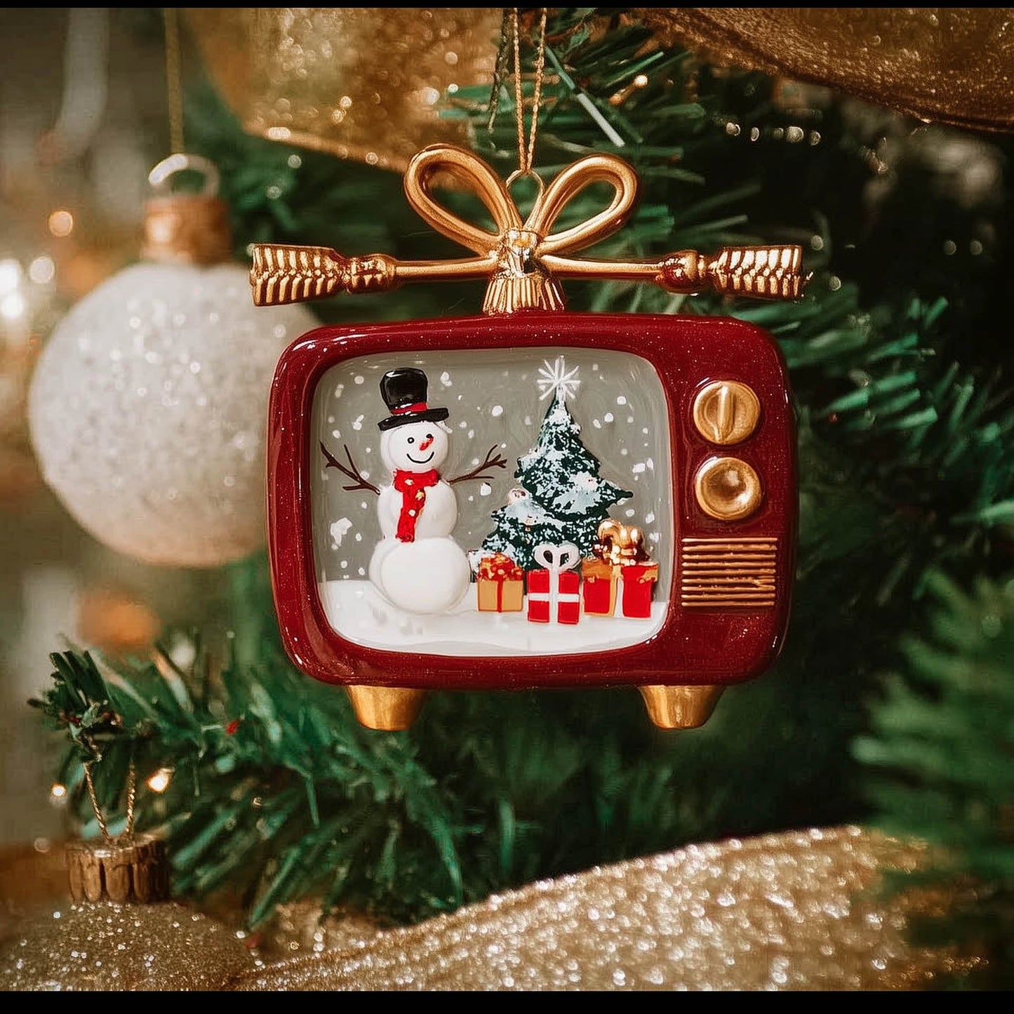 Christmas Mica Screen Christmas Mica Ornament GFSPNT134