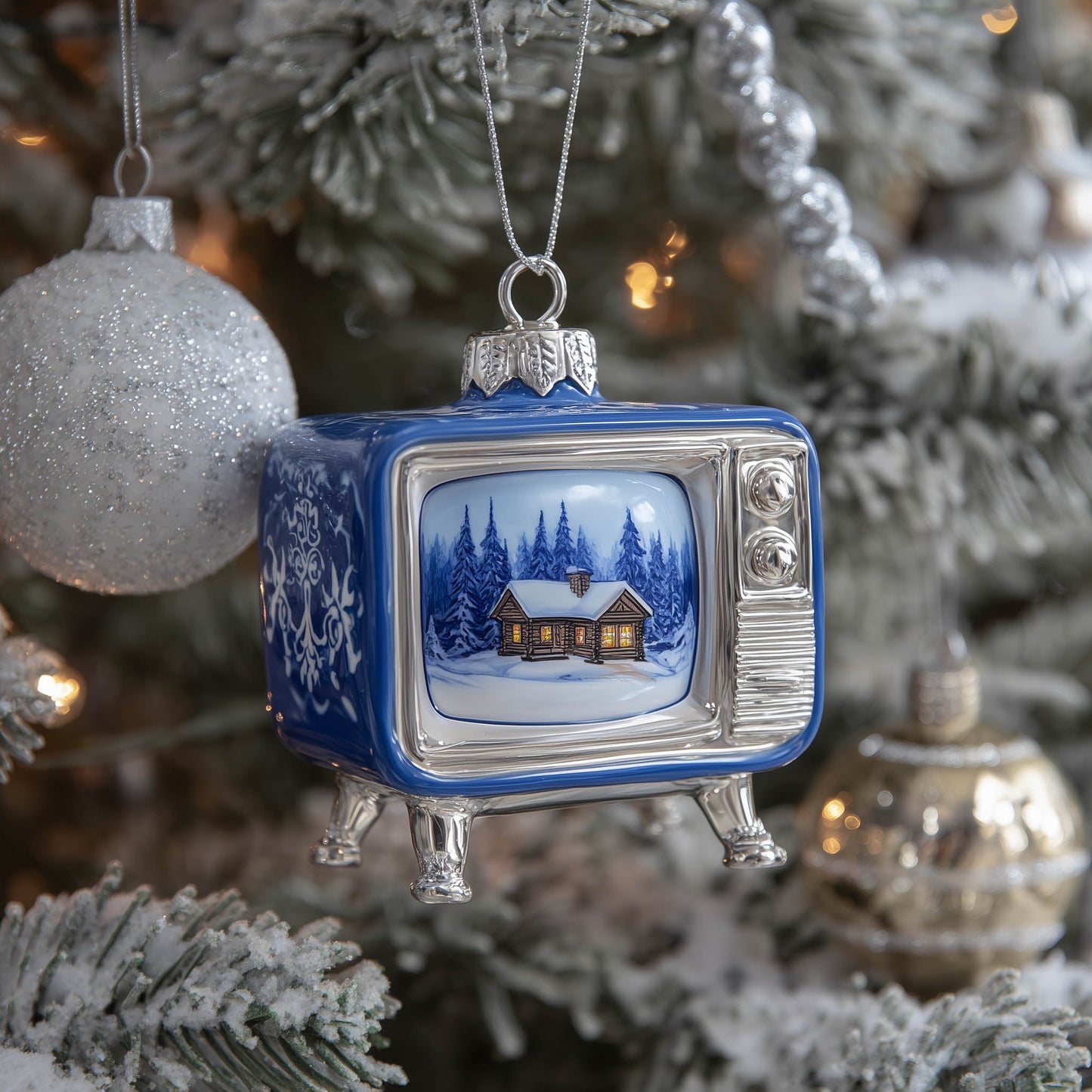 Christmas Mica Screen Christmas Mica Ornament GFSPNT135