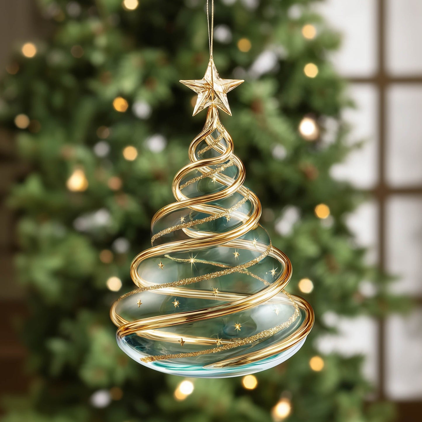 Majestic Evergreen Christmas Mica Ornament GFSPNT180