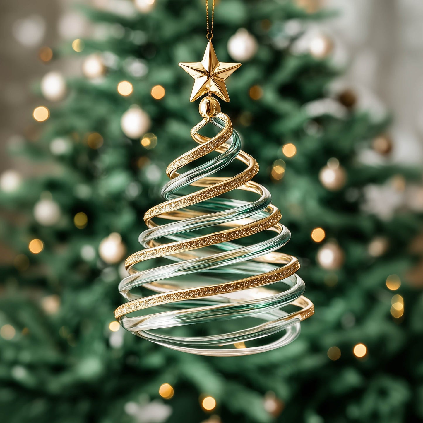 Majestic Evergreen Christmas Mica Ornament GFSPNT181