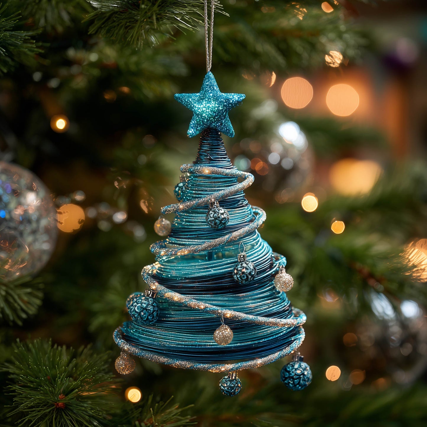 Majestic Evergreen Christmas Mica Ornament GFSPNT182