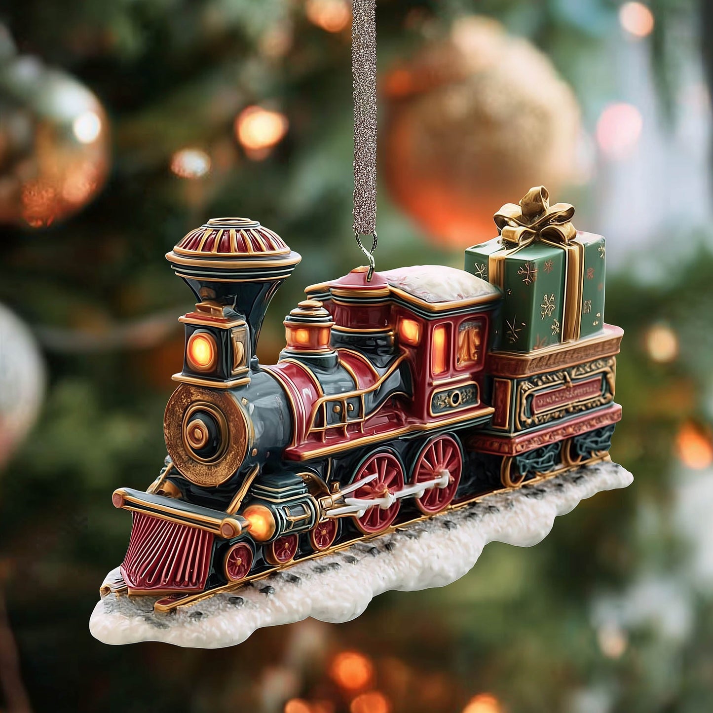 Yuletide Express Christmas Mica Ornament GFSPNT57