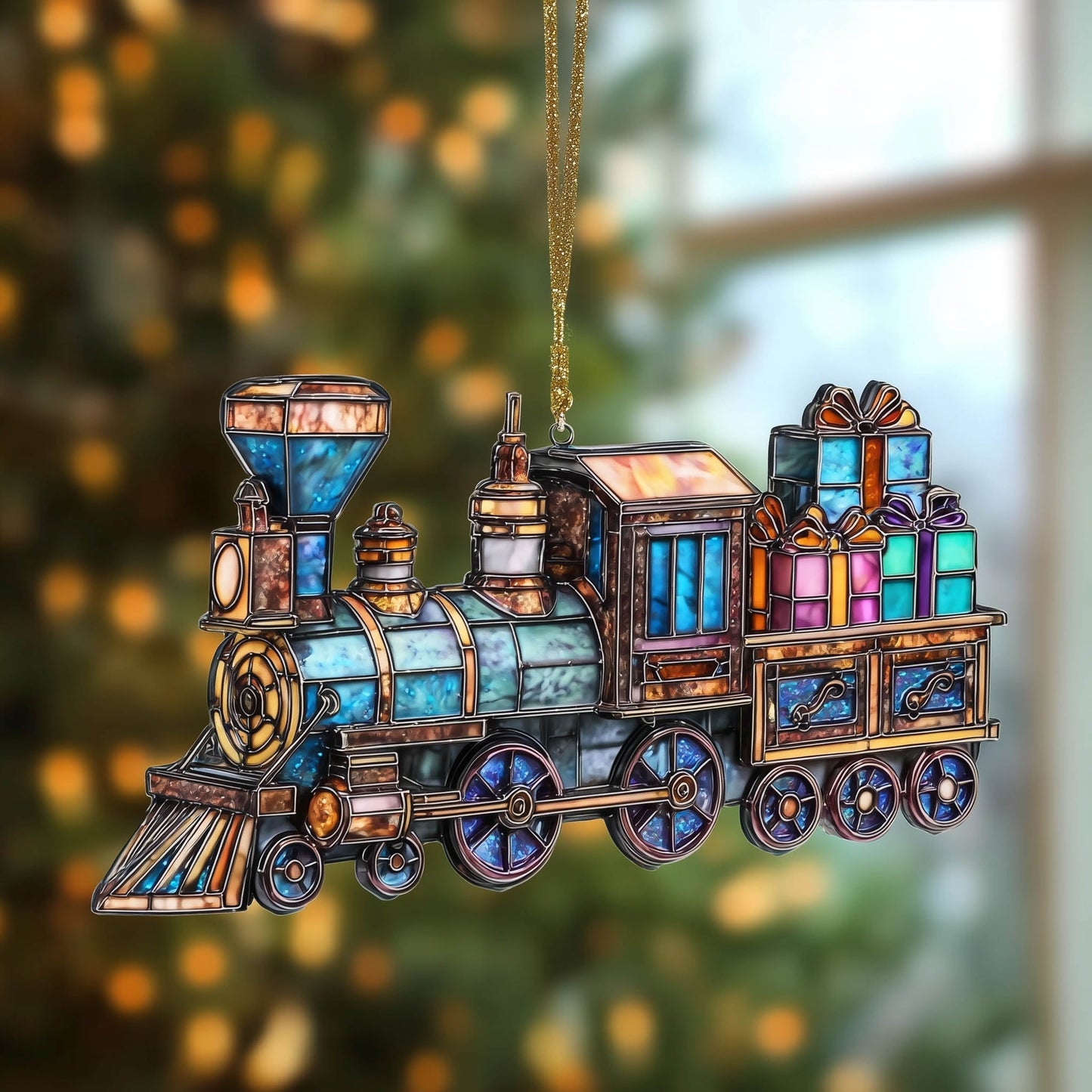 Yuletide Express Christmas Mica Ornament GFSPNT58