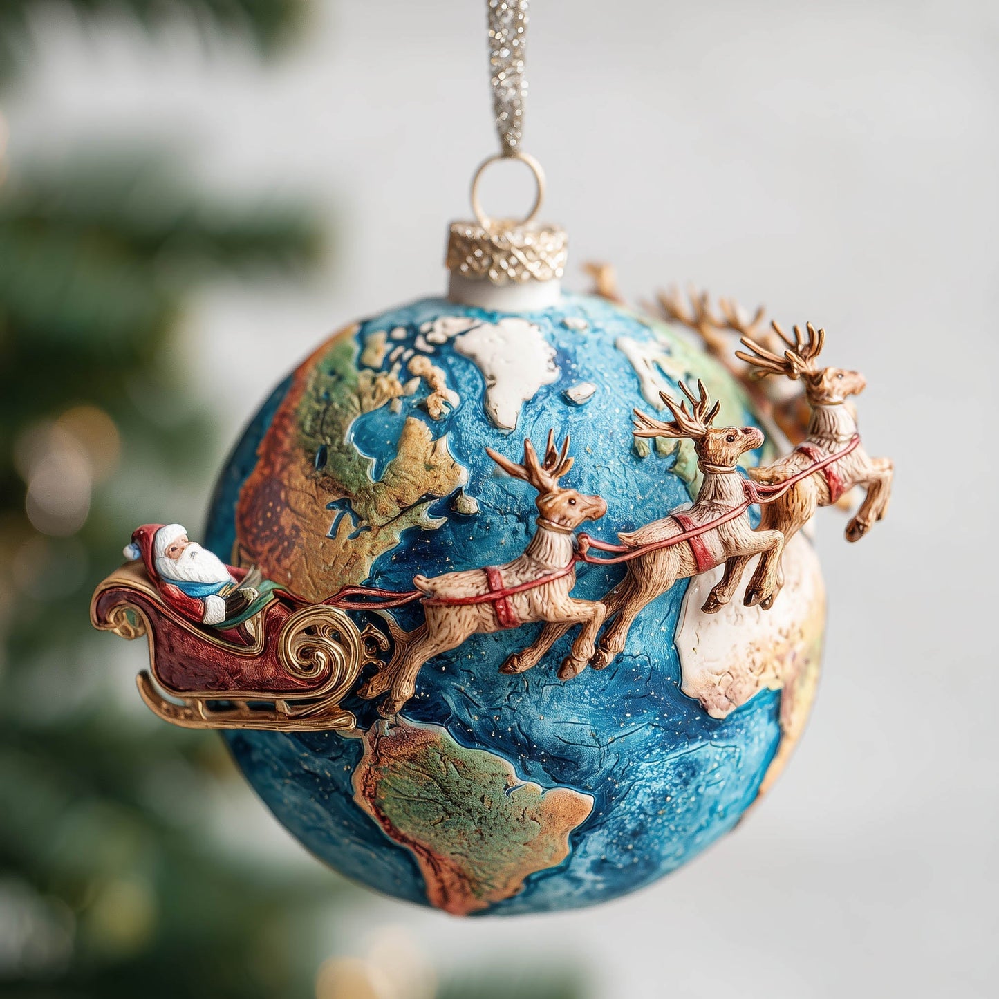 Santa Mission Christmas Mica Ornament GFSPNT72