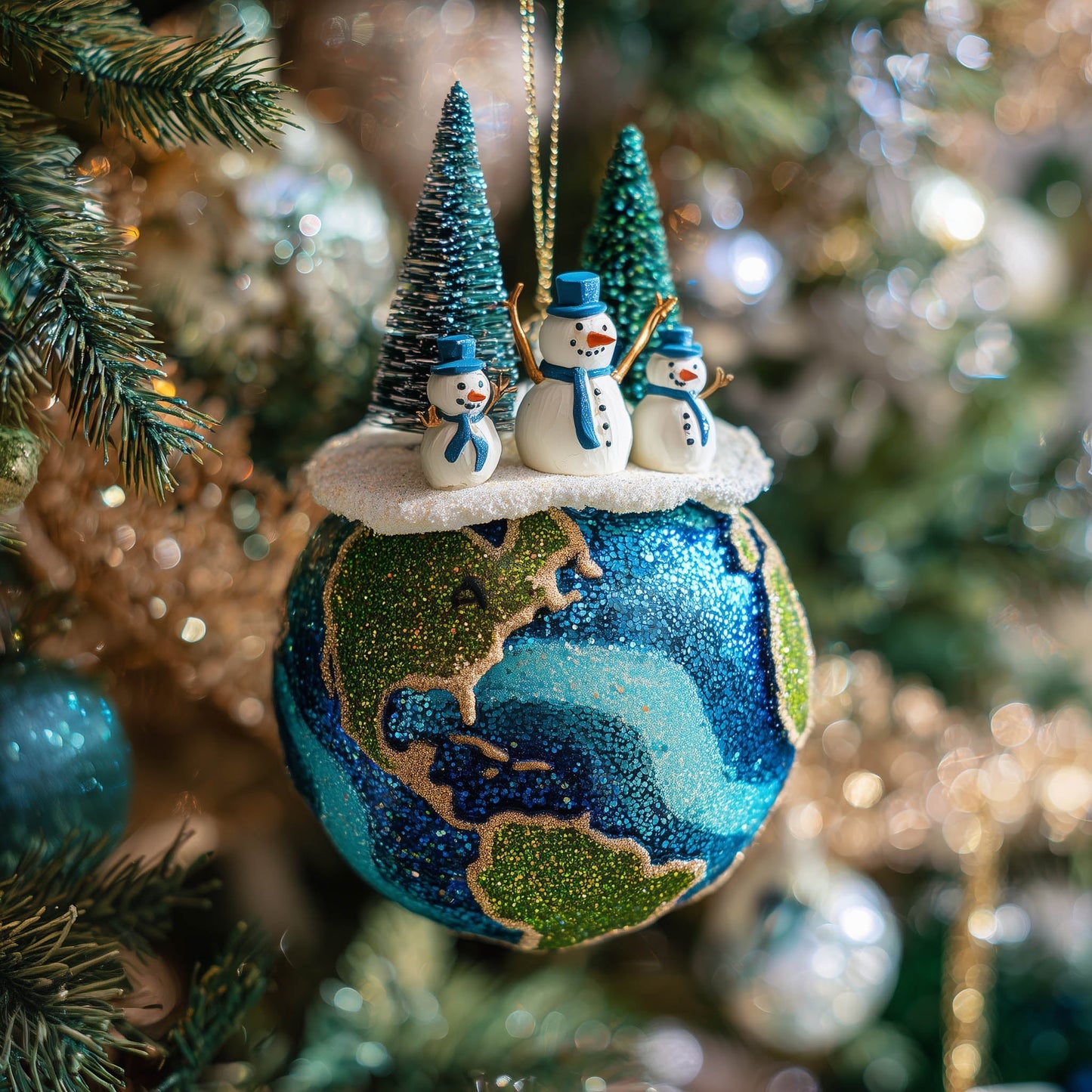 Global Christmas Mica Christmas Mica Ornament GFSPNT74