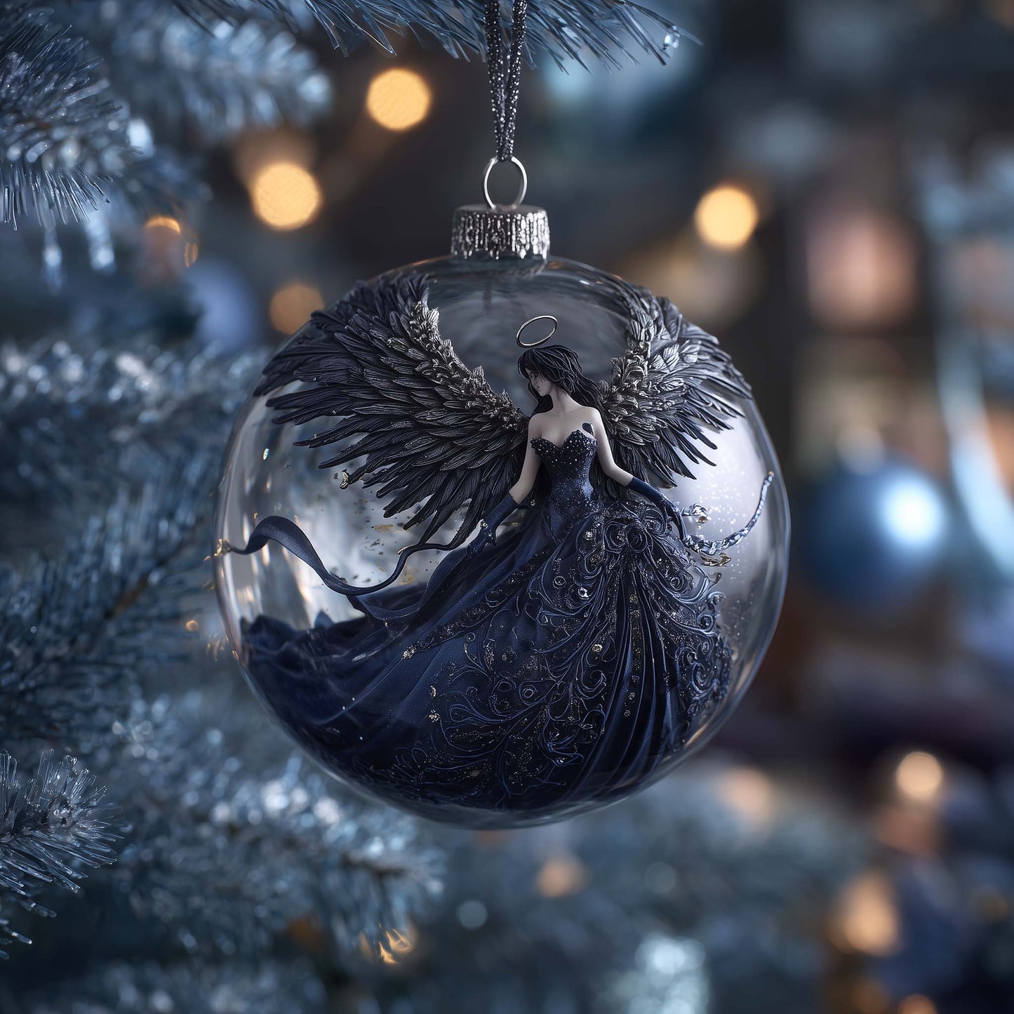 Fallen Angel Christmas Mica Ornament GFSPQA195