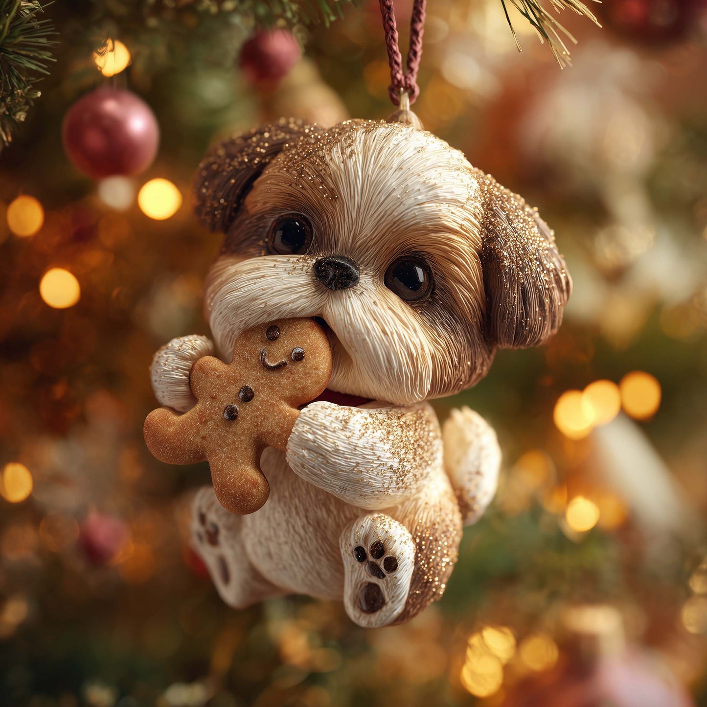 Cookie Thief Christmas Mica Ornament GFSPQA233