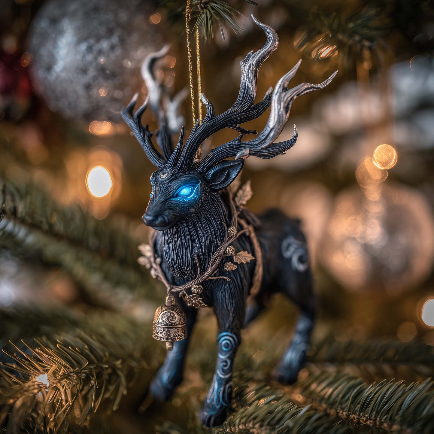 Shadow Reindeer Christmas Mica Ornament GFSPQA77