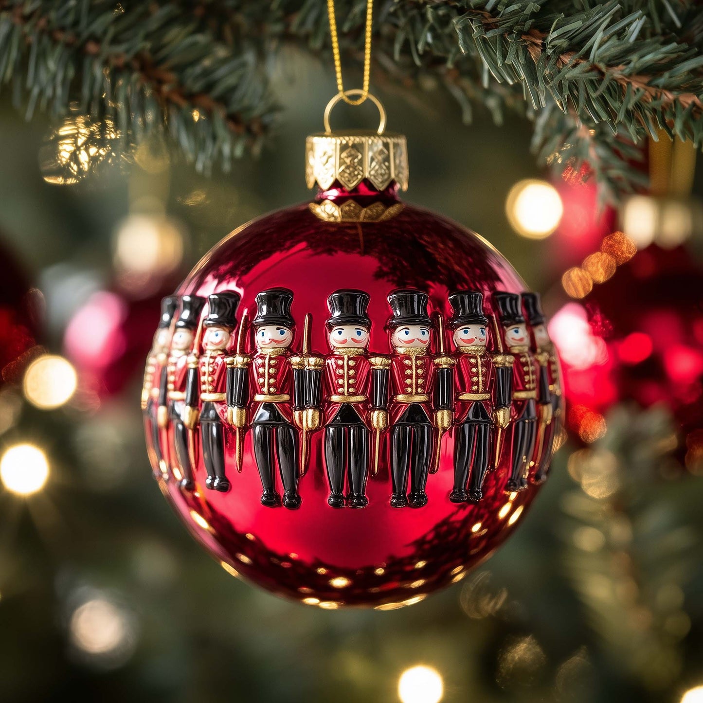 Soldier Bauble Christmas Mica Ornament GFSPQM288