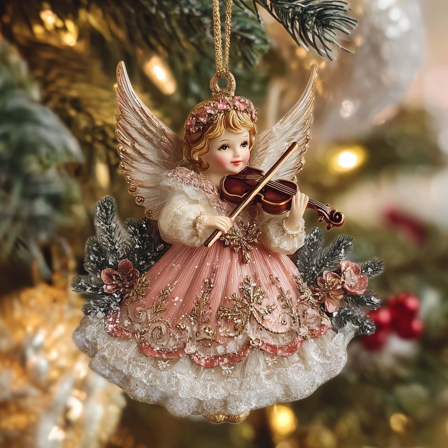 Christmas Mica Angel Christmas Mica Ornament GFSPTG10