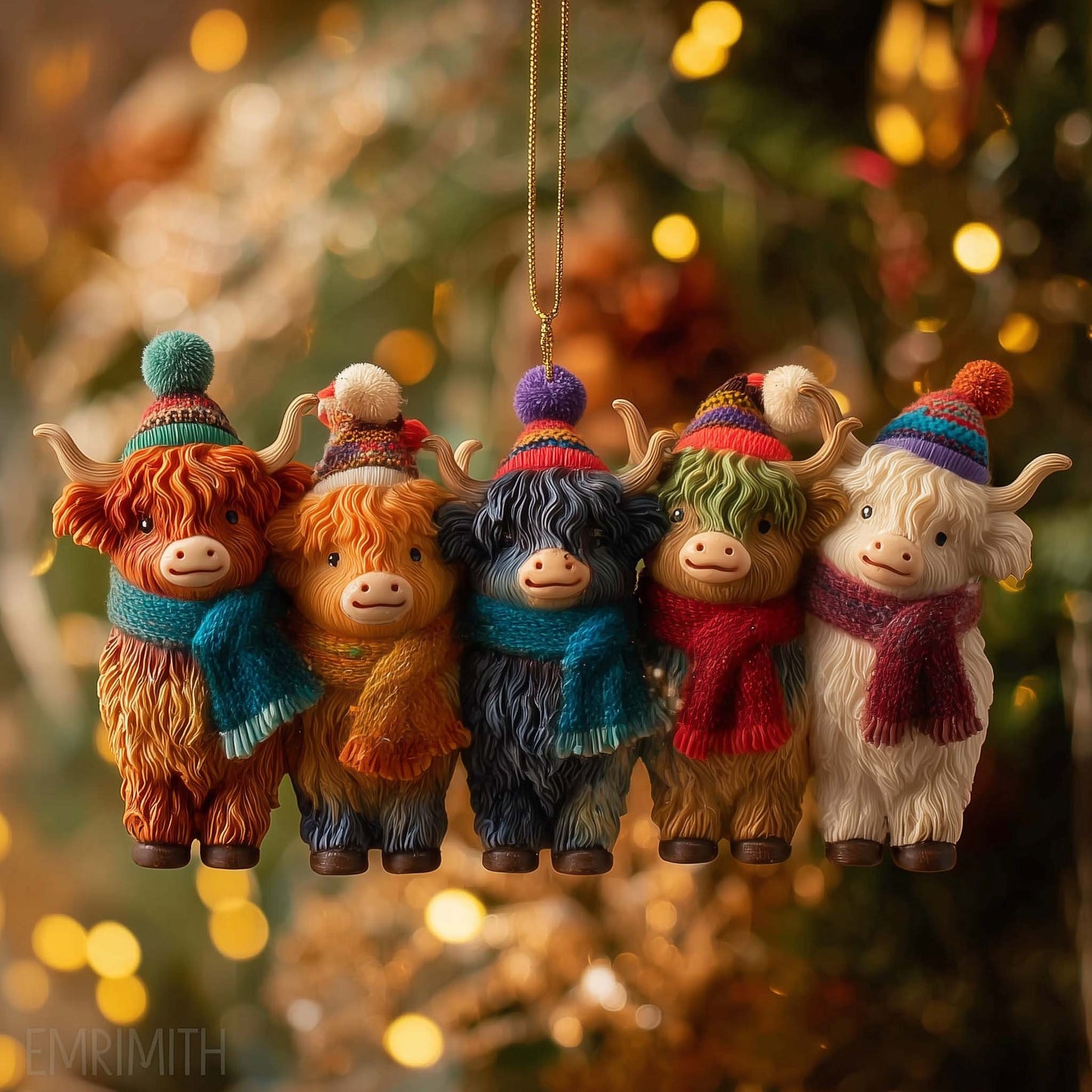 Festive Farmstead Christmas Mica Ornament GFSPTP106