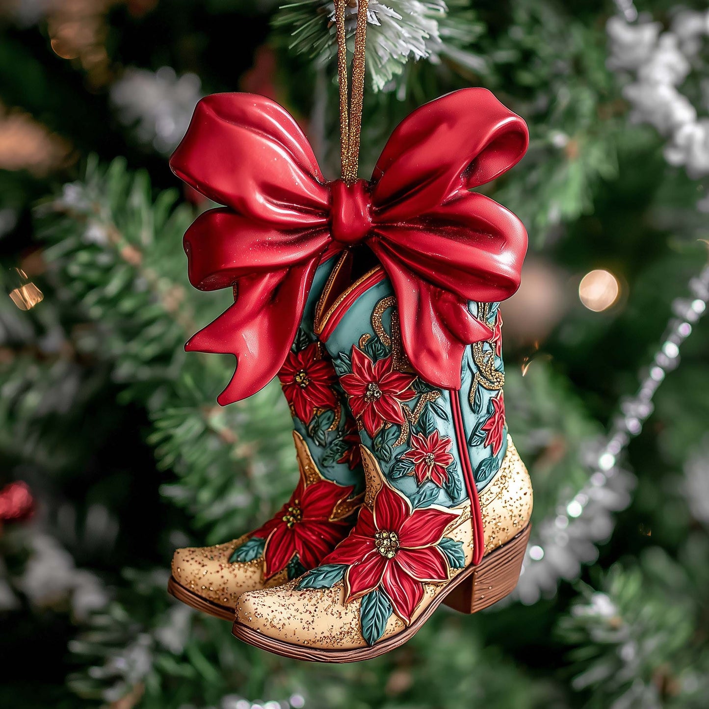 Howdy Christmas Mica Christmas Mica Ornament GFSPTP121