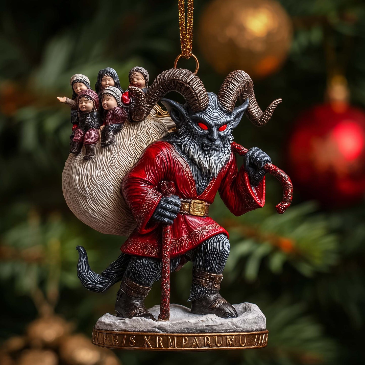 Krampus Eve Christmas Mica Ornament GFSPTP75