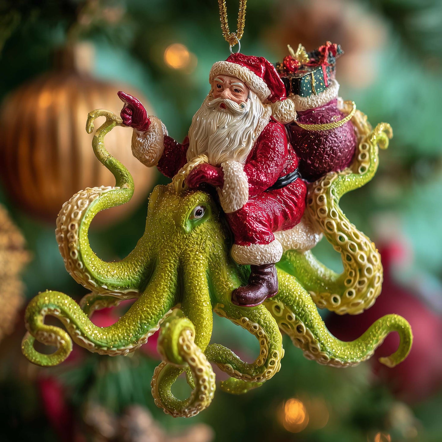 Eldritch Claus Christmas Mica Ornament GFSPTP86