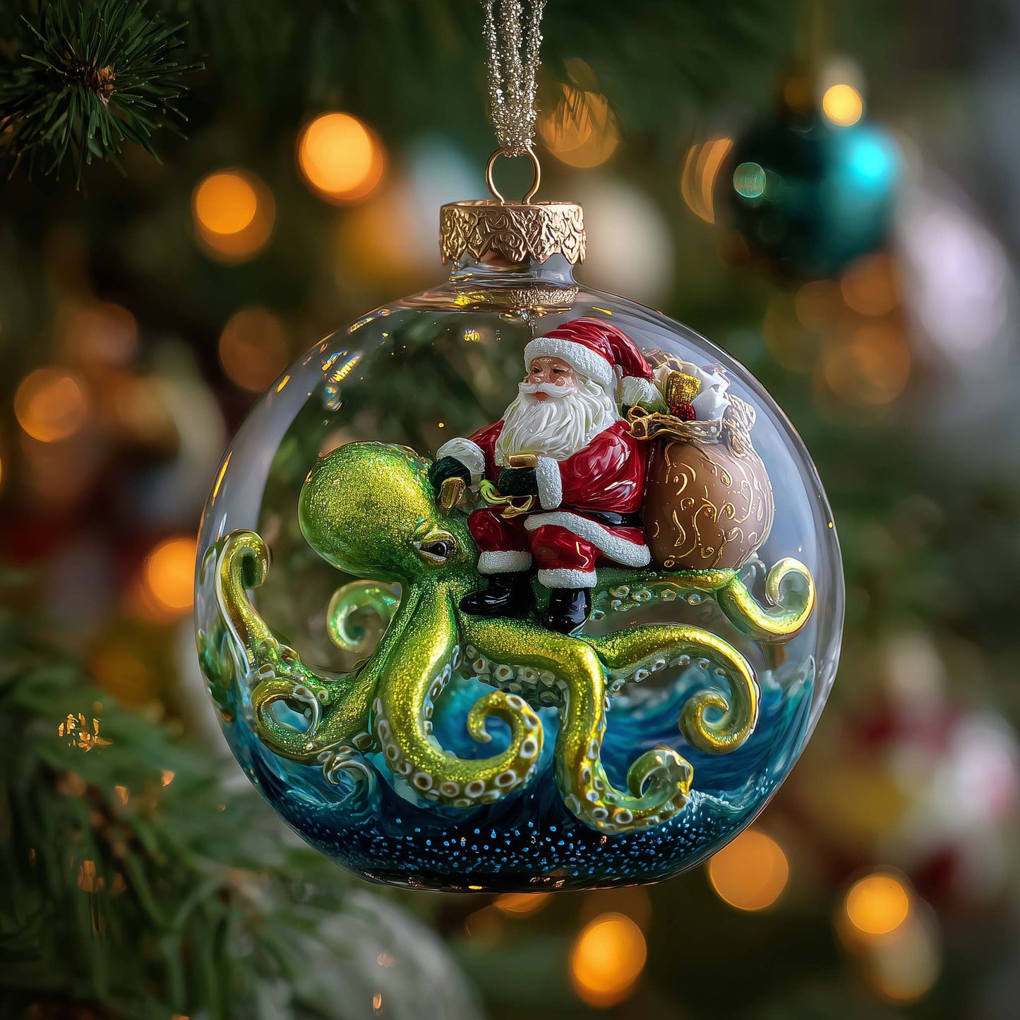 Eldritch Claus Christmas Mica Ornament GFSPTP87
