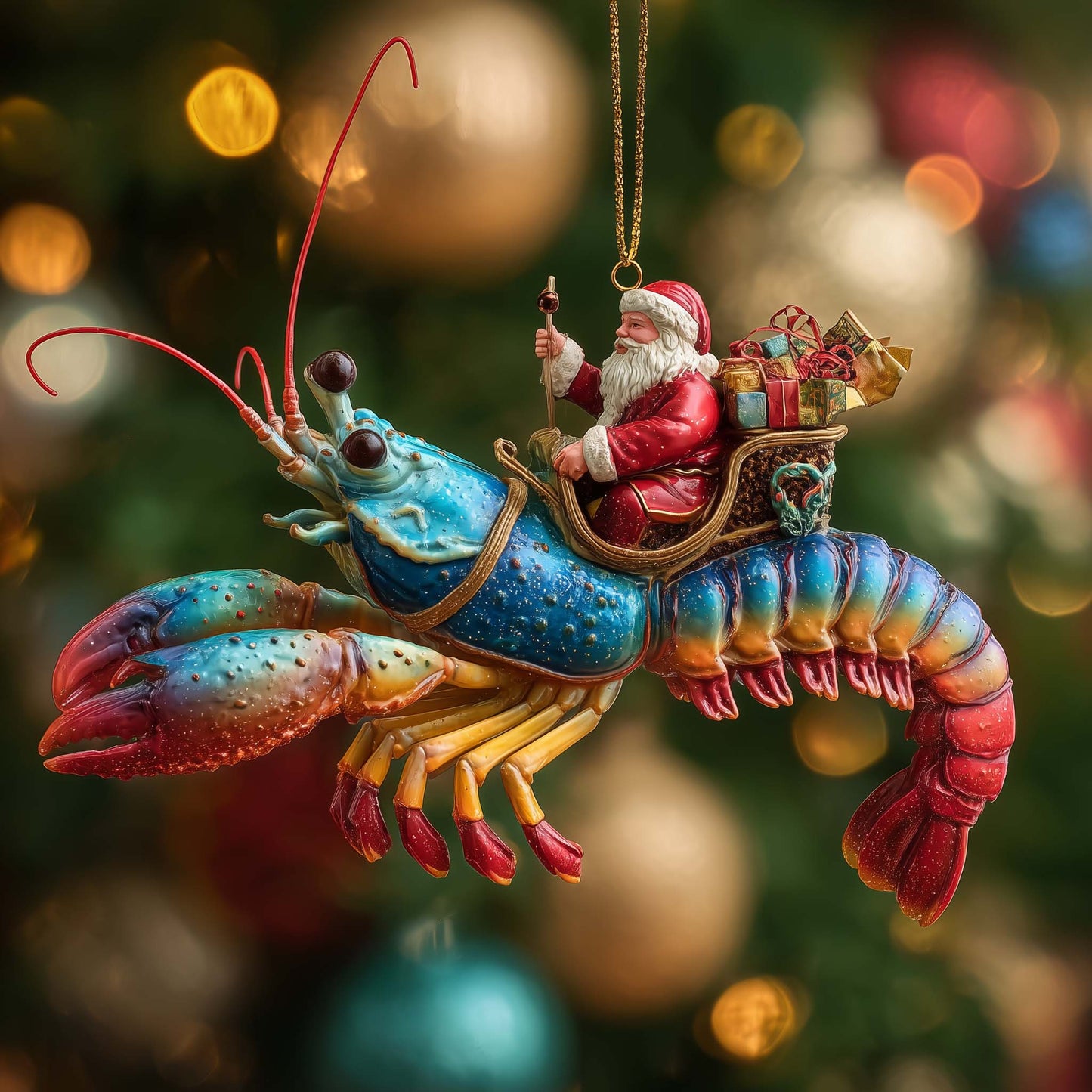 Nautical Noel Christmas Mica Ornament GFSPTP92