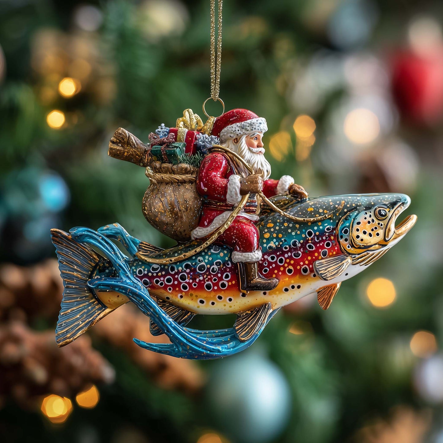 Nautical Noel Christmas Mica Ornament GFSPTP93