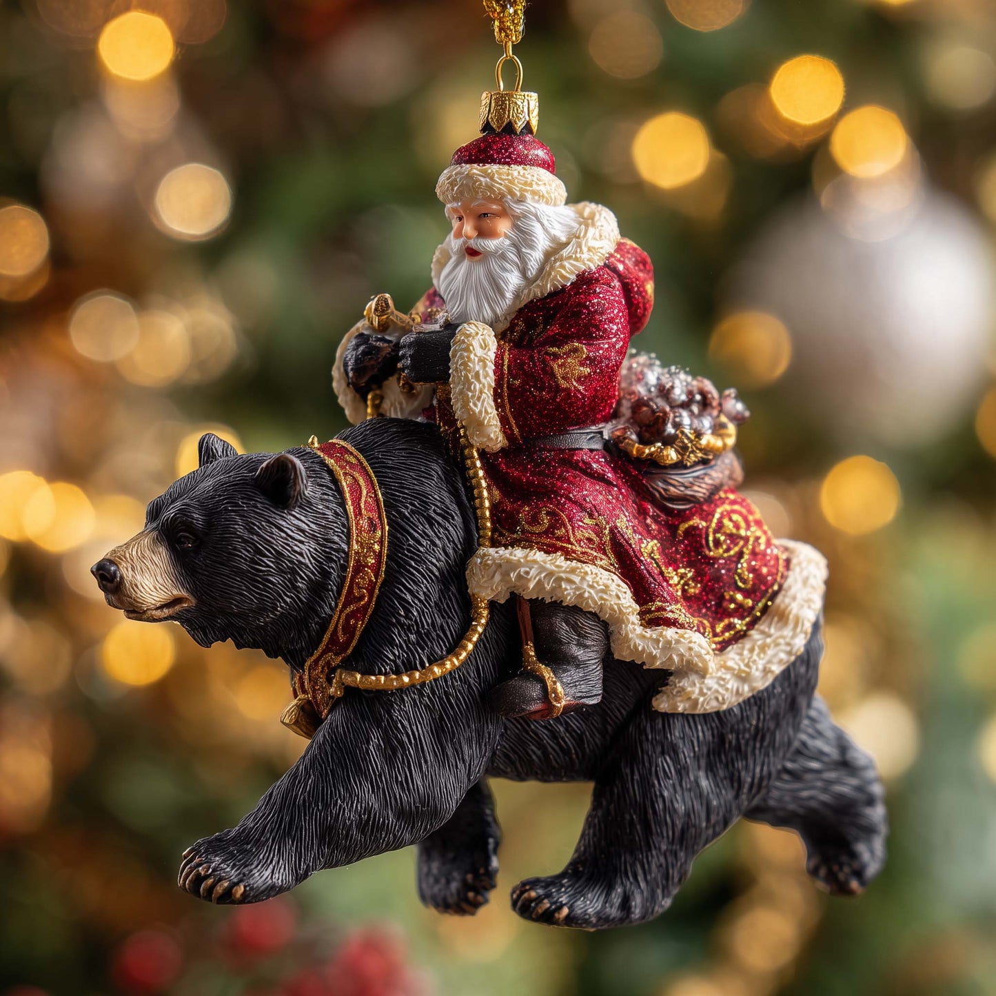 Honey Bear Christmas Mica Ornament GFSPYC60