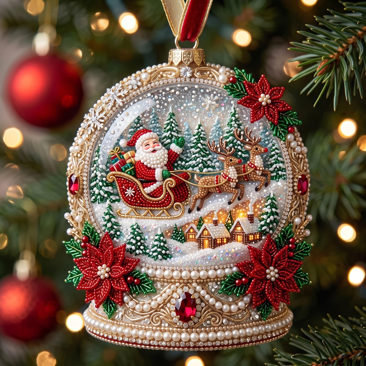 Santa Keepsake Christmas Mica Ornament GFTOMA13731