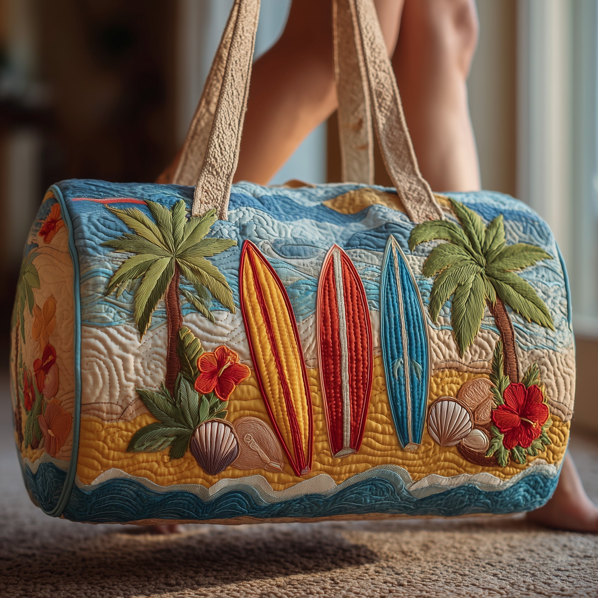 Tropical Beach Quilted Duffle Bag GFTOMA2028 – Patchique Store
