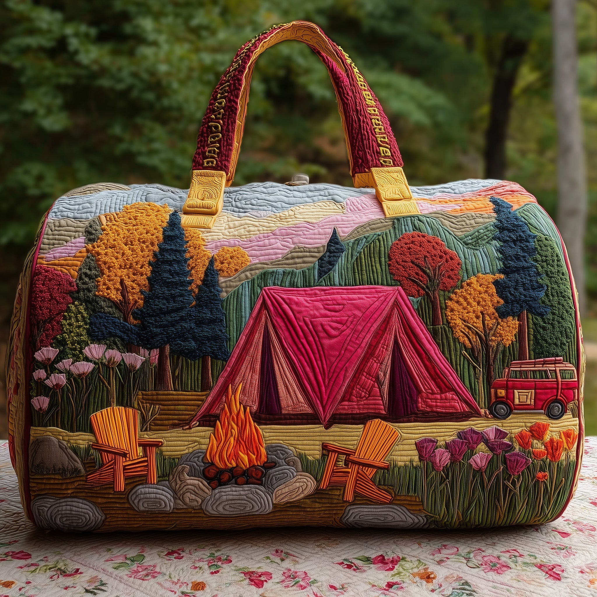 Cozy Camper Quilted Duffle Bag GFTOMA3440