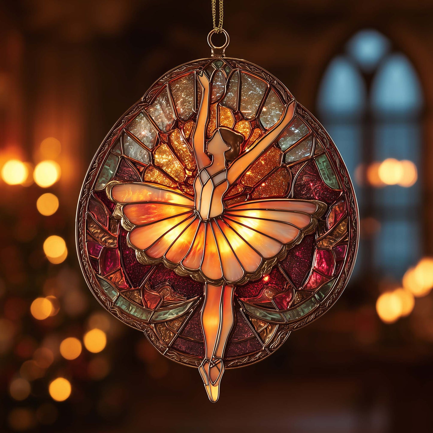 Ballerina Christmas Mica Ornament GFTOMA6951