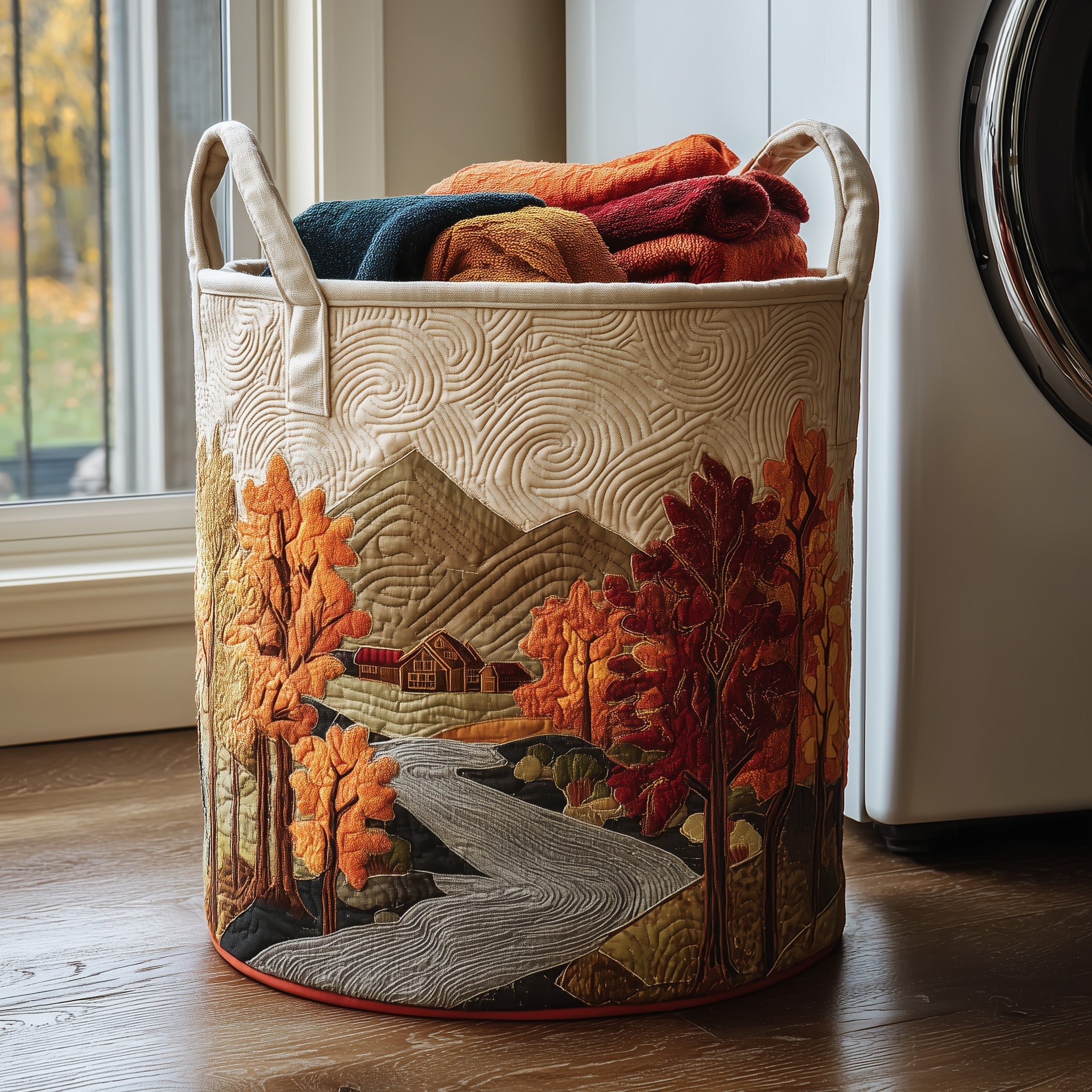 Autumn Tree Quilted Laundry Basket GFTONL6250 – Patchique Store