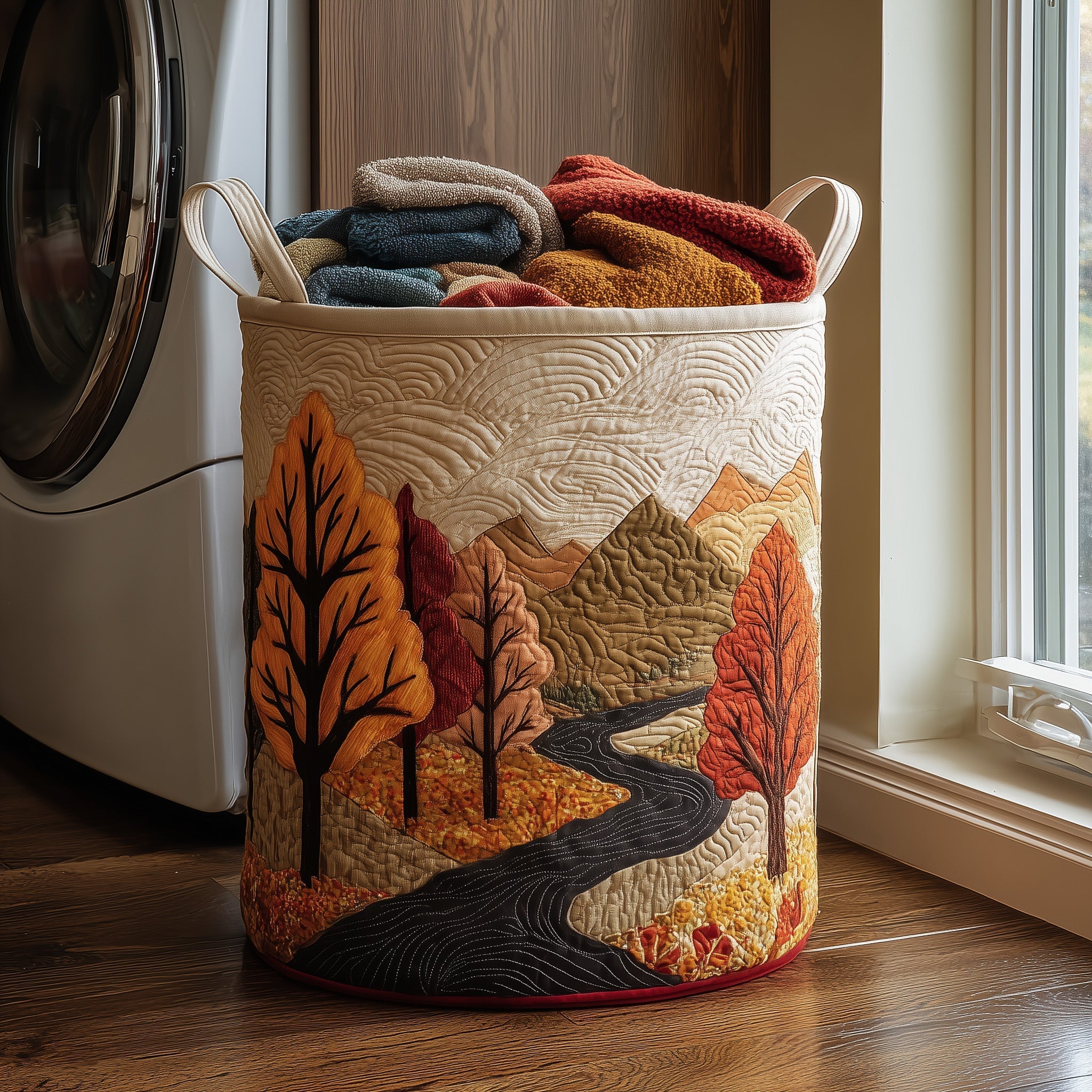 Autumn Tree Quilted Laundry Basket GFTONL6260 – Patchique Store