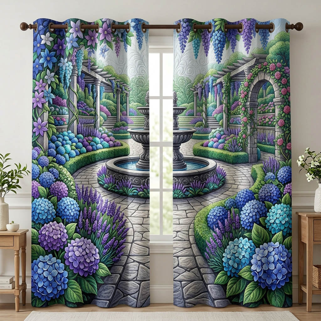 Flower Garden Quilted Curtains GFTONMU1710