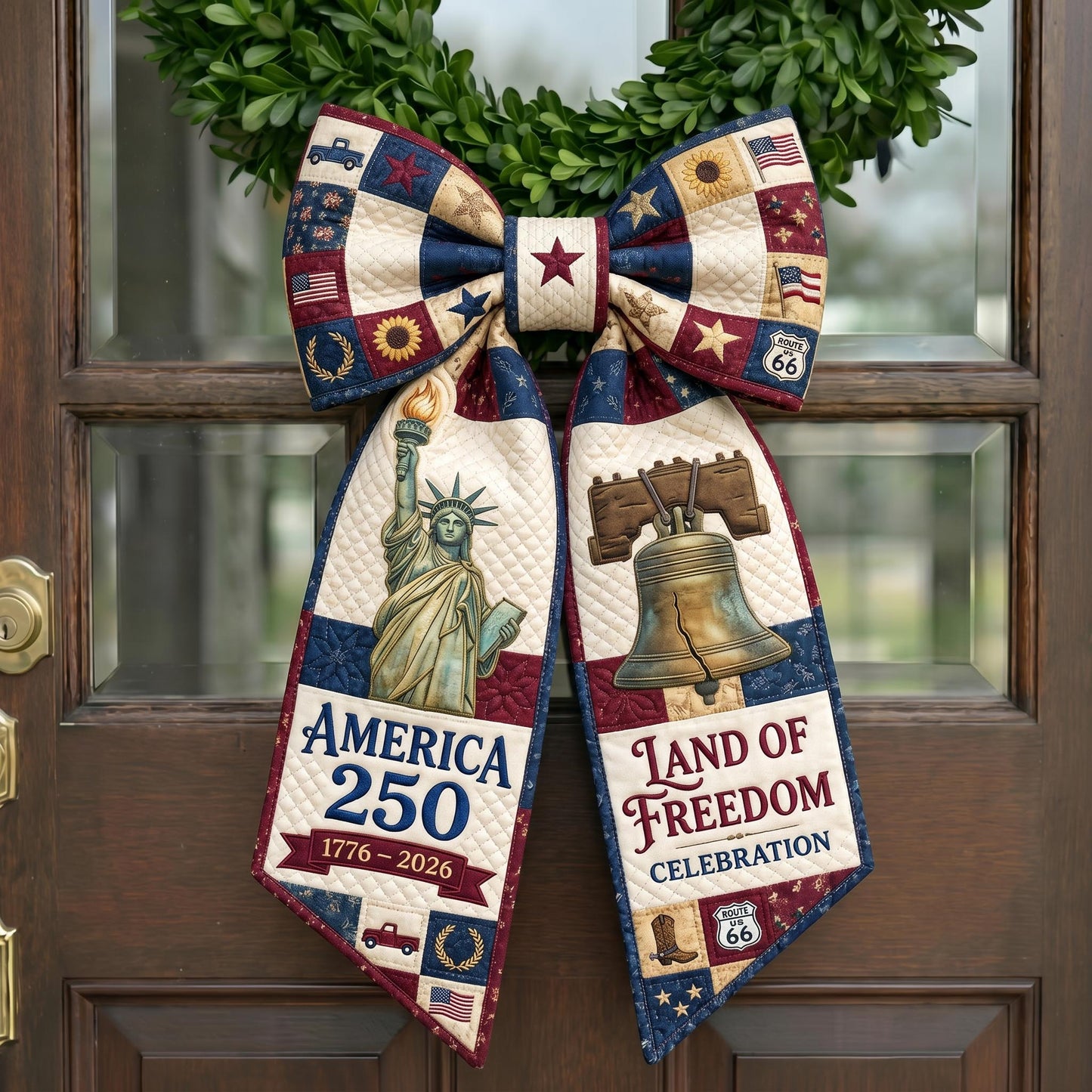 American Pride Quilted Wreath Sash GFTONMU662