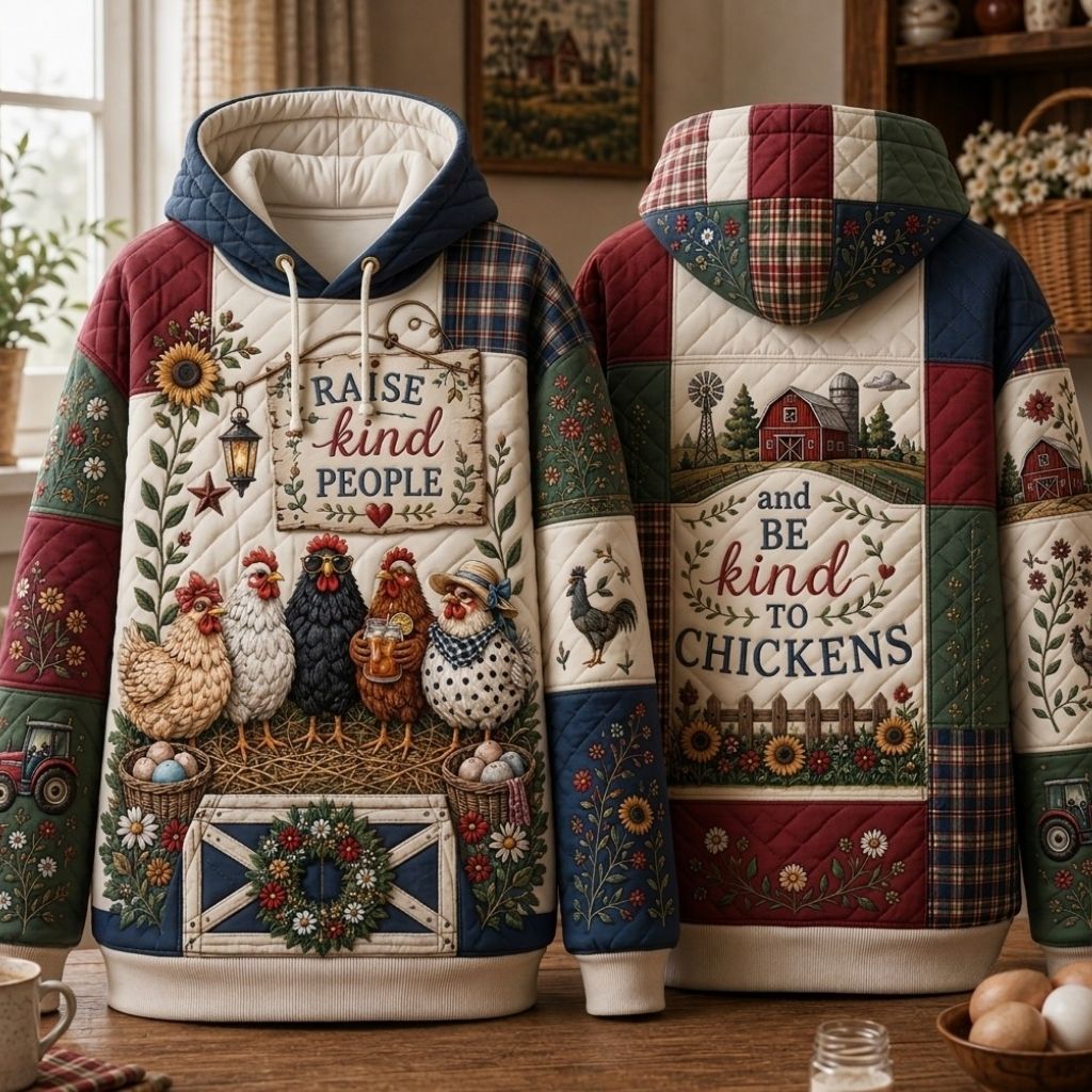 Happy Country Chicken Hoodie GFTONPT593