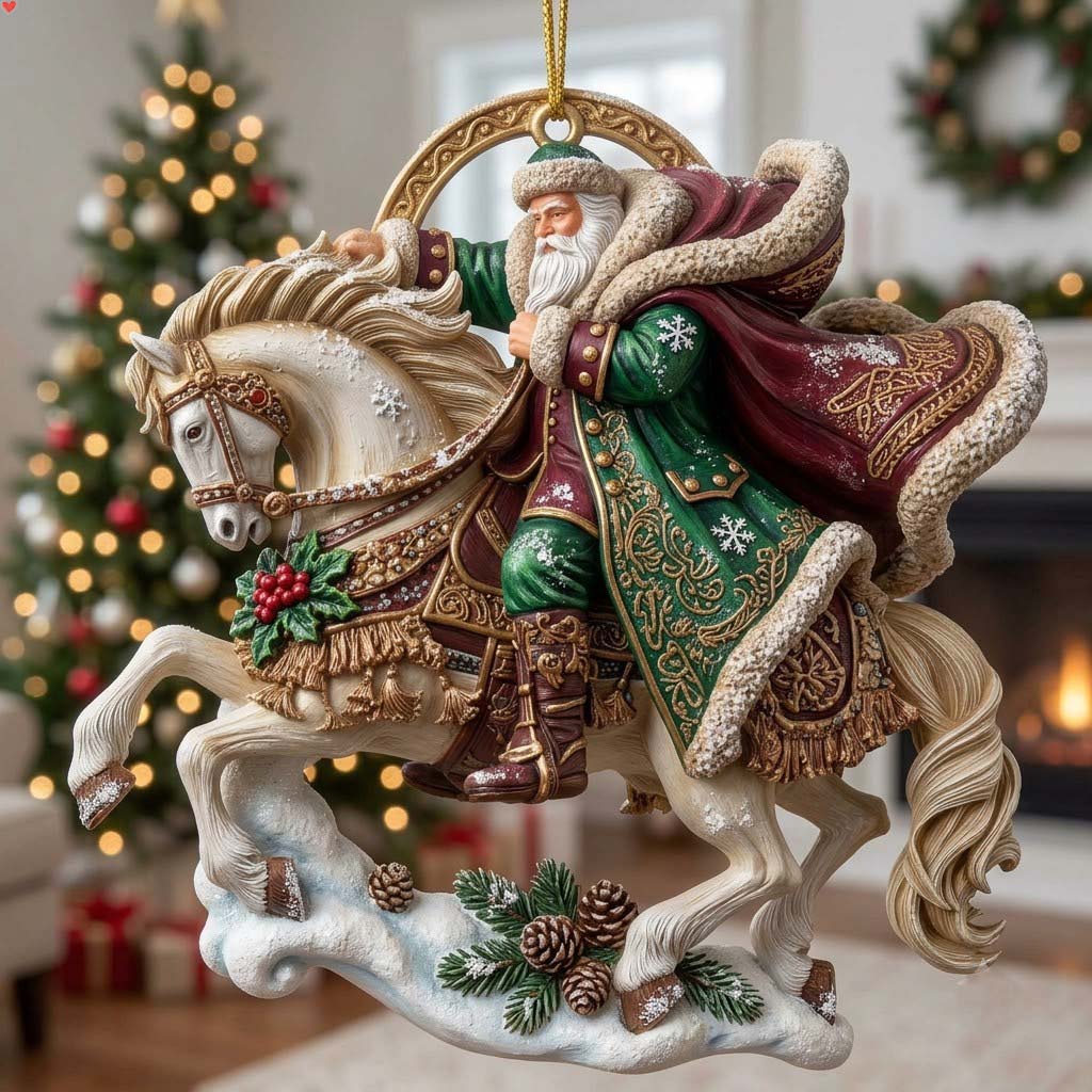 Victorian Snow Parade Christmas Mica Ornament GFTONTD2181