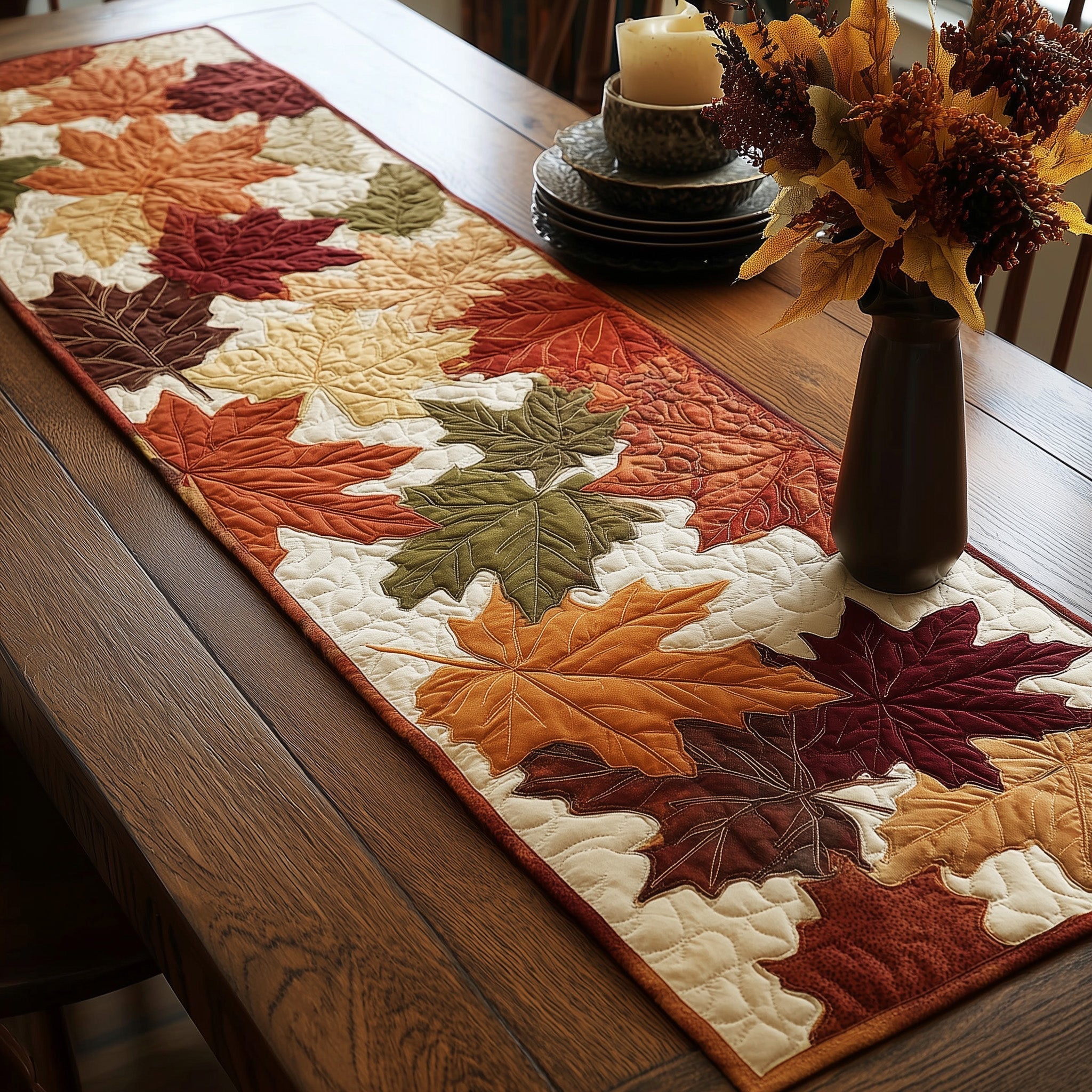 Autumn Leaf Quilted Table Runner GFTOTL4618 – Patchique Store