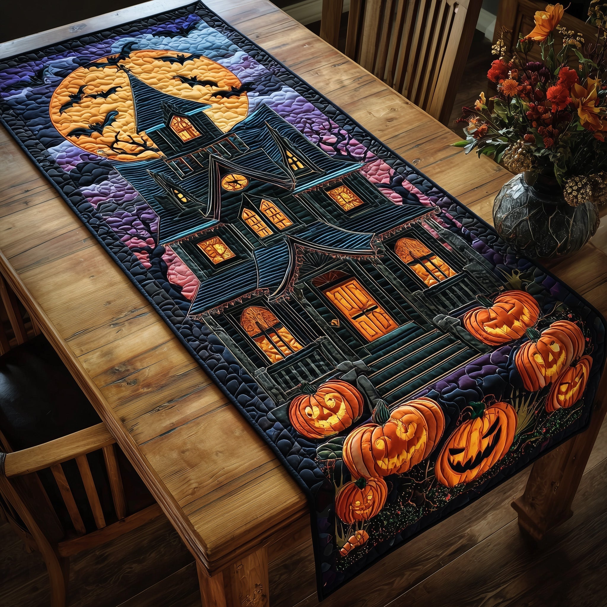 Ghostly Nights Quilted Table Runner GFTOTP11102 – Patchique Store