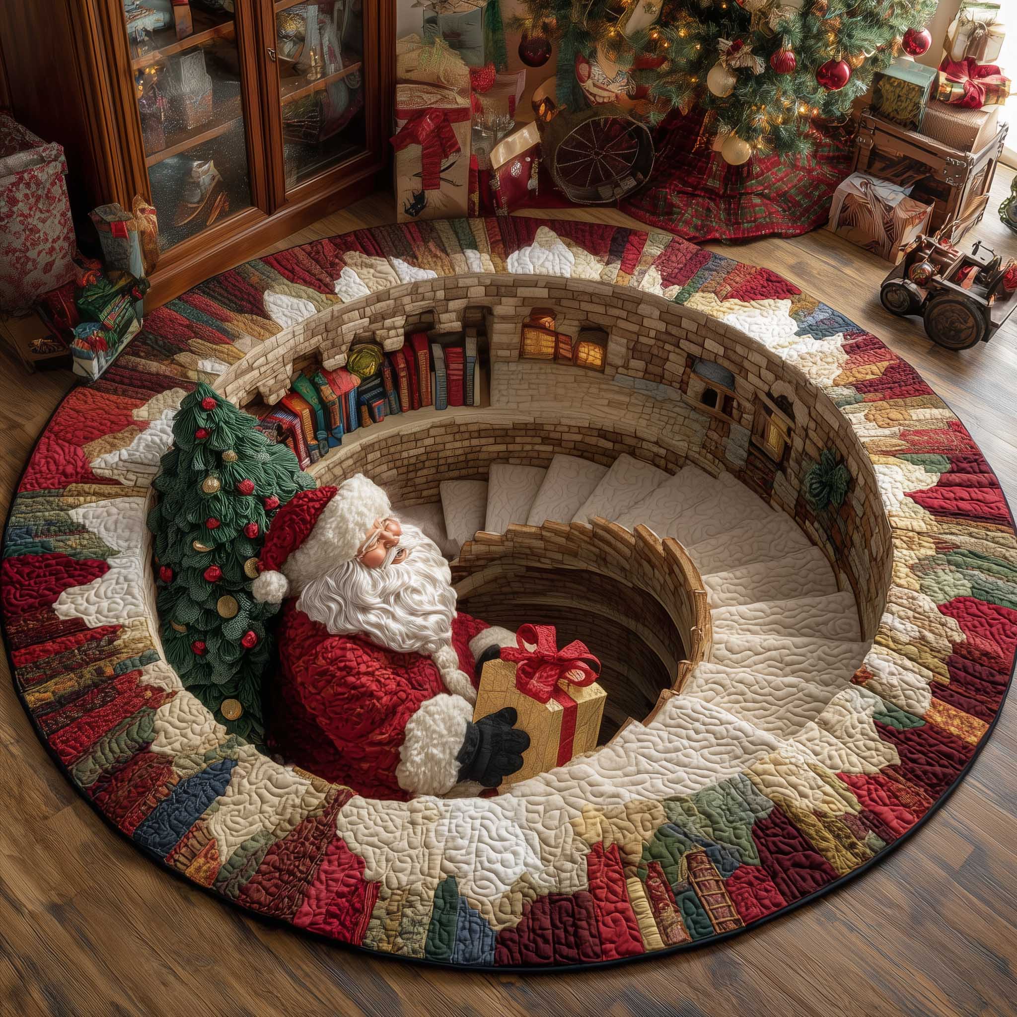 Krampus Eve Quilted Round Mat GFTOTP14646 main image 0
